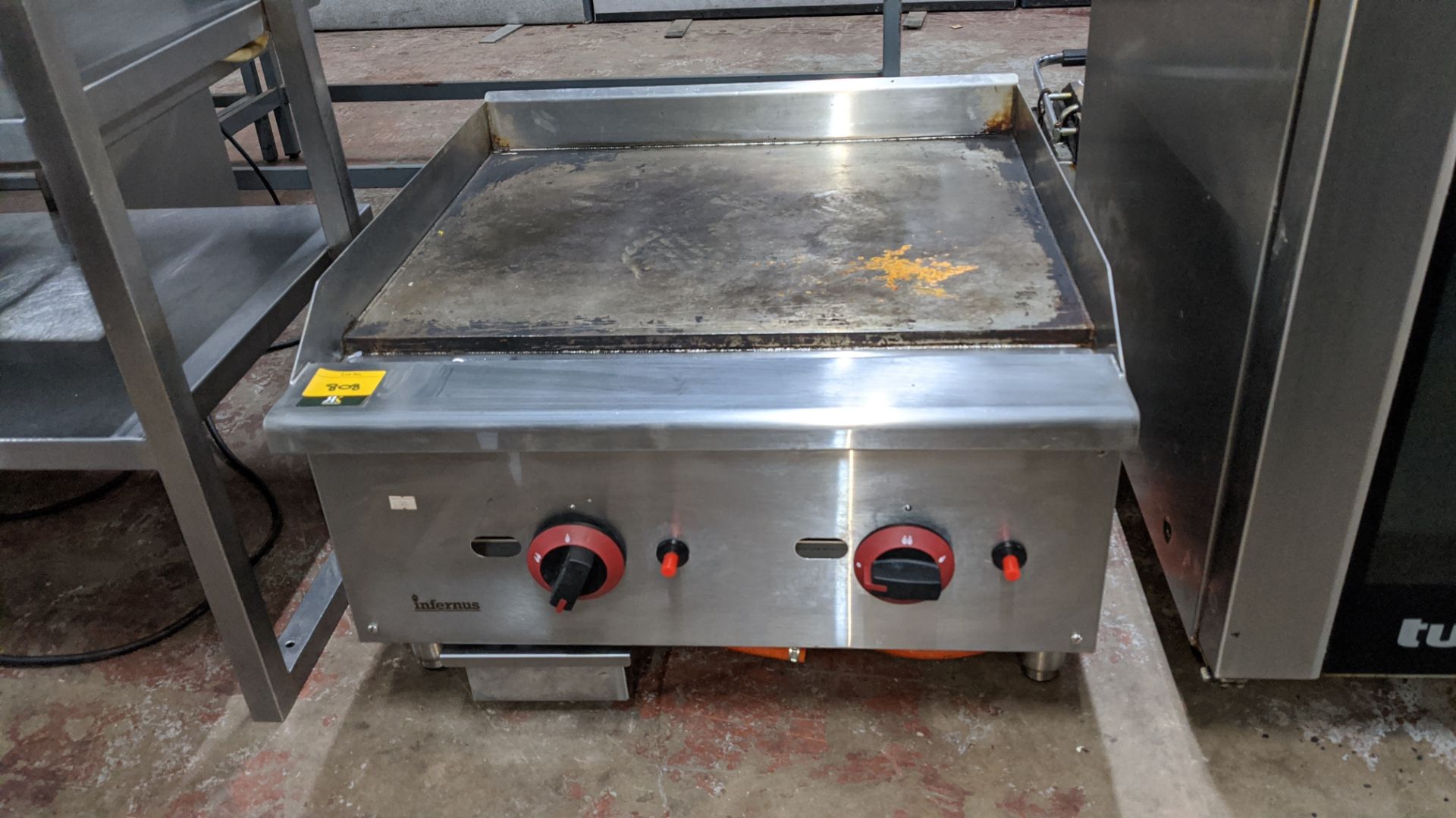 Infernus twin control benchtop 24" gas griddle model no. EGG-24SX. Lots 808 - 812 are understood - Image 2 of 5