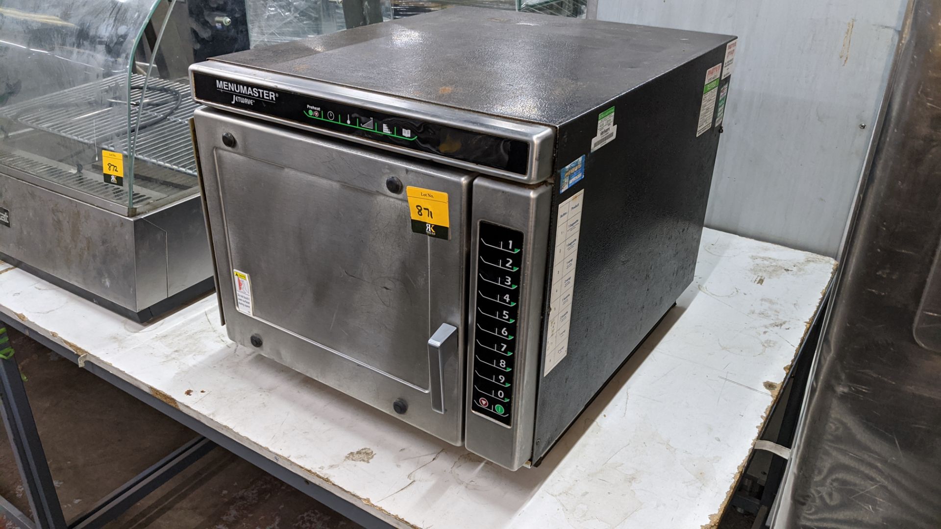 Menumaster Jetwave multifunction commercial microwave. IMPORTANT: Please remember goods successfully