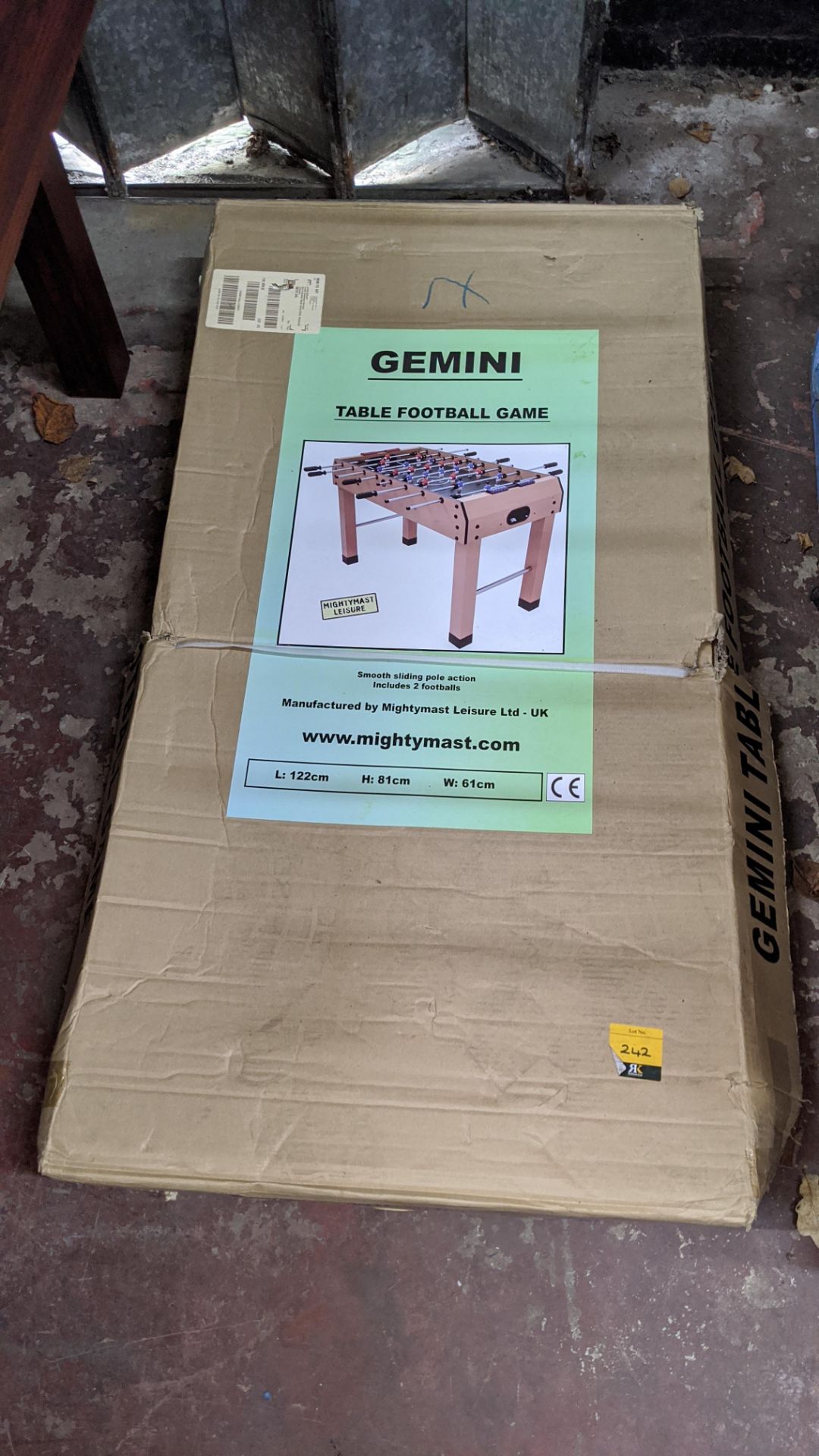 Gemini table football game - boxed. This is one of a number of lots forming the total assets of a