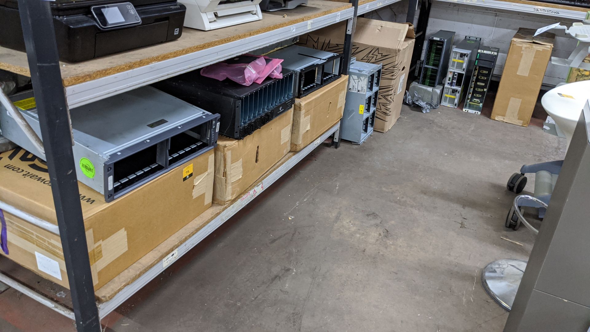 8 off assorted server & storage enclosures. IMPORTANT: Please remember goods successfully bid upon