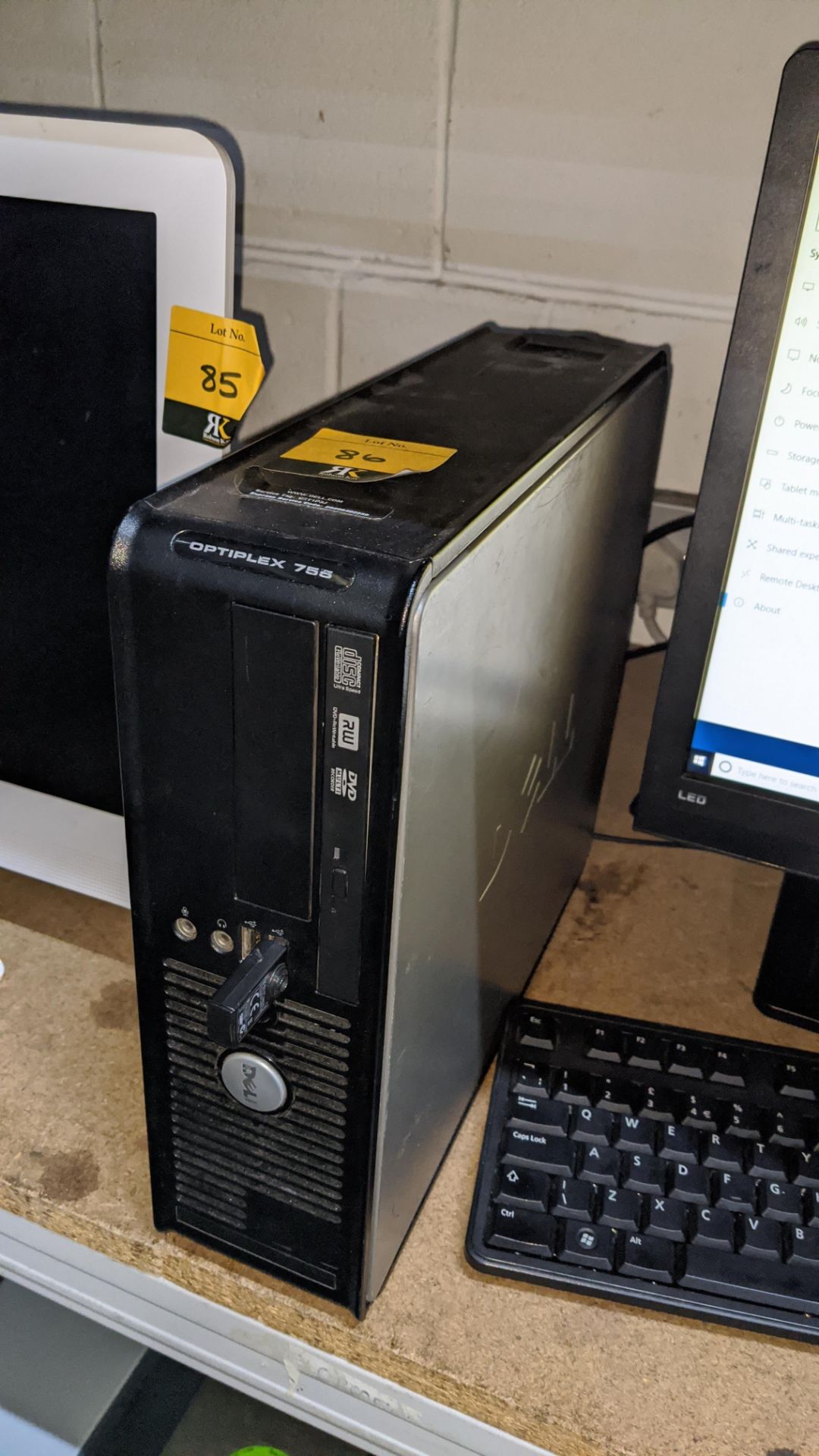 Dell Optiplex 755 desktop computer with Intel Pentium E5200 @ 2.5GHz, 4Gb RAM, 160Gb HDD including - Image 3 of 4