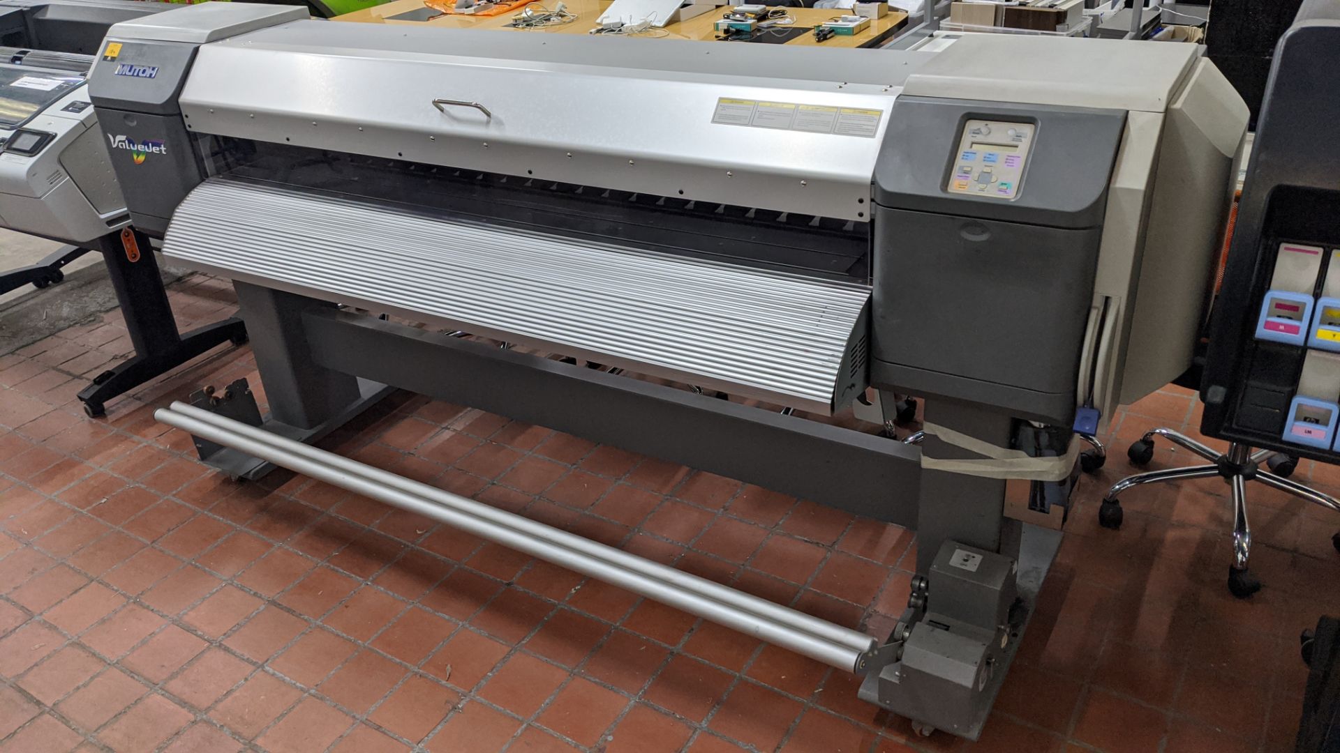 Mutoh ValueJet model VJ-1604E wide format printer, capacity approximately 64". IMPORTANT: Please - Image 2 of 6