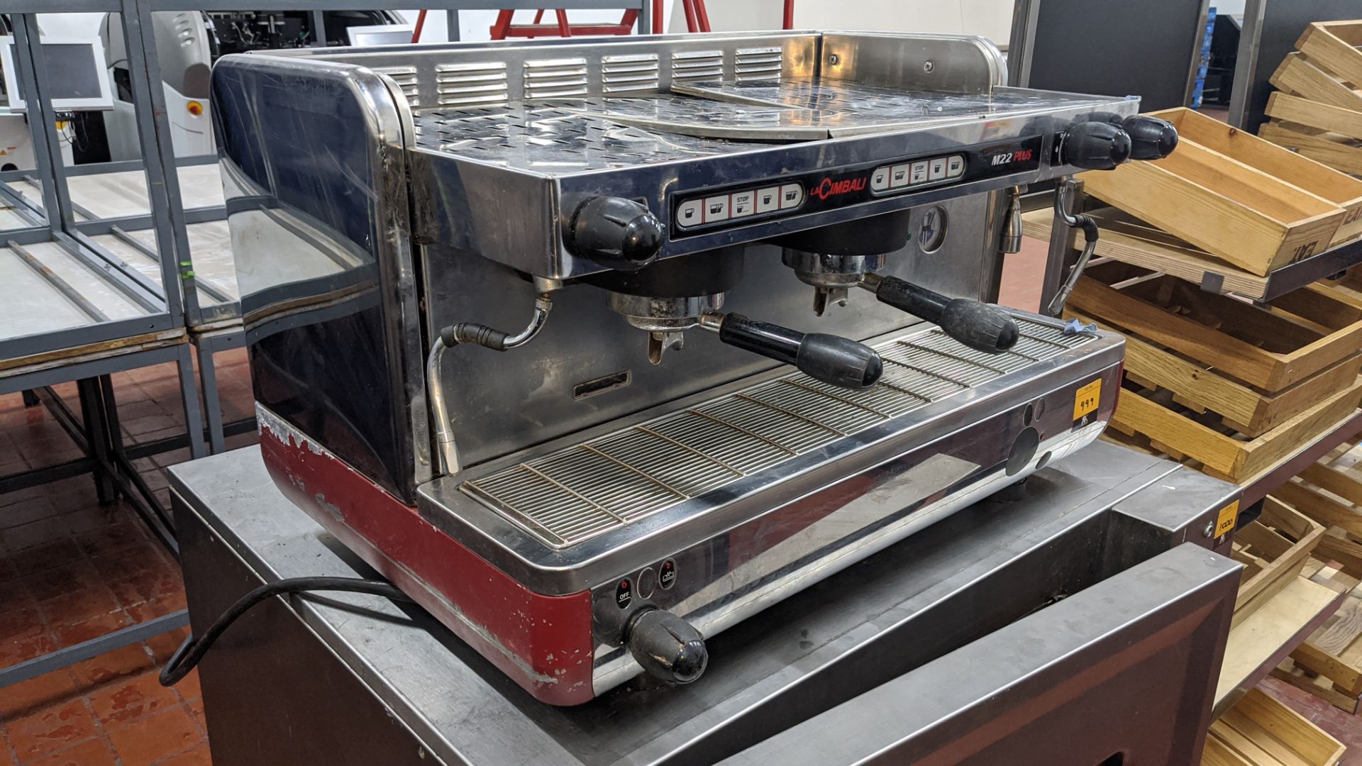 La Cimbali model M22 Plus twin head commercial coffee machine. IMPORTANT: Please remember goods