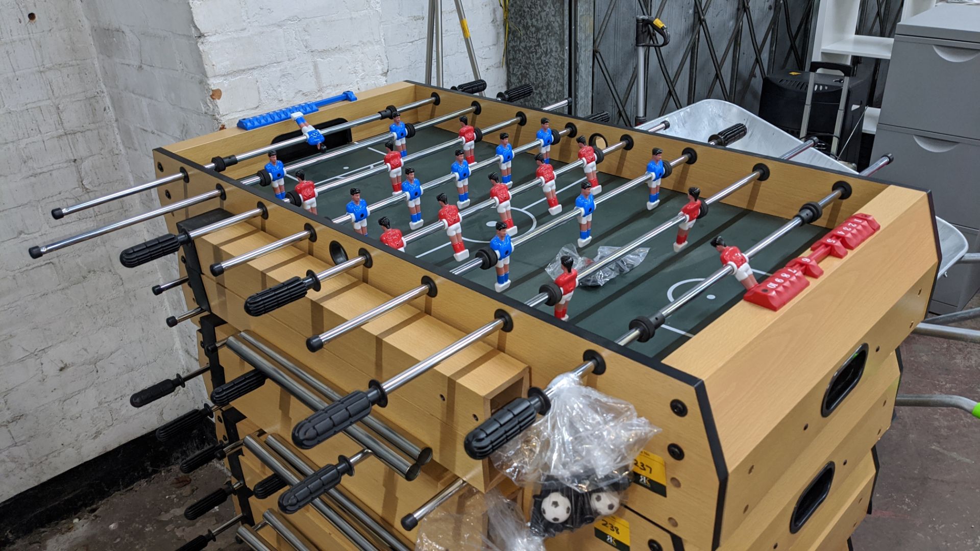 Gemini table football game including 2 footballs & bolts to screw legs on. This is one of a number