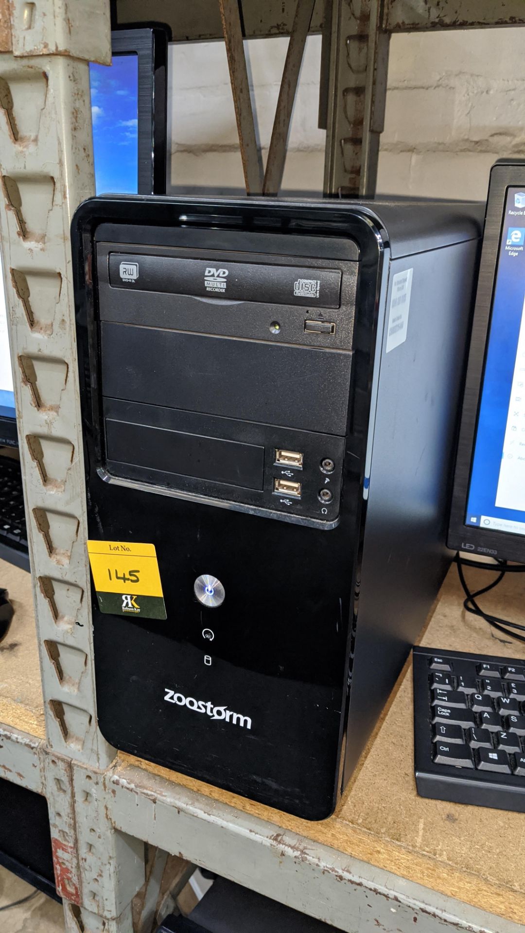Zoostorm desktop PC with Intel Core i5-4460 CPU @ 3.2GHz, 8Gb RAM, 500Gb HDD including LG 22" - Image 3 of 4