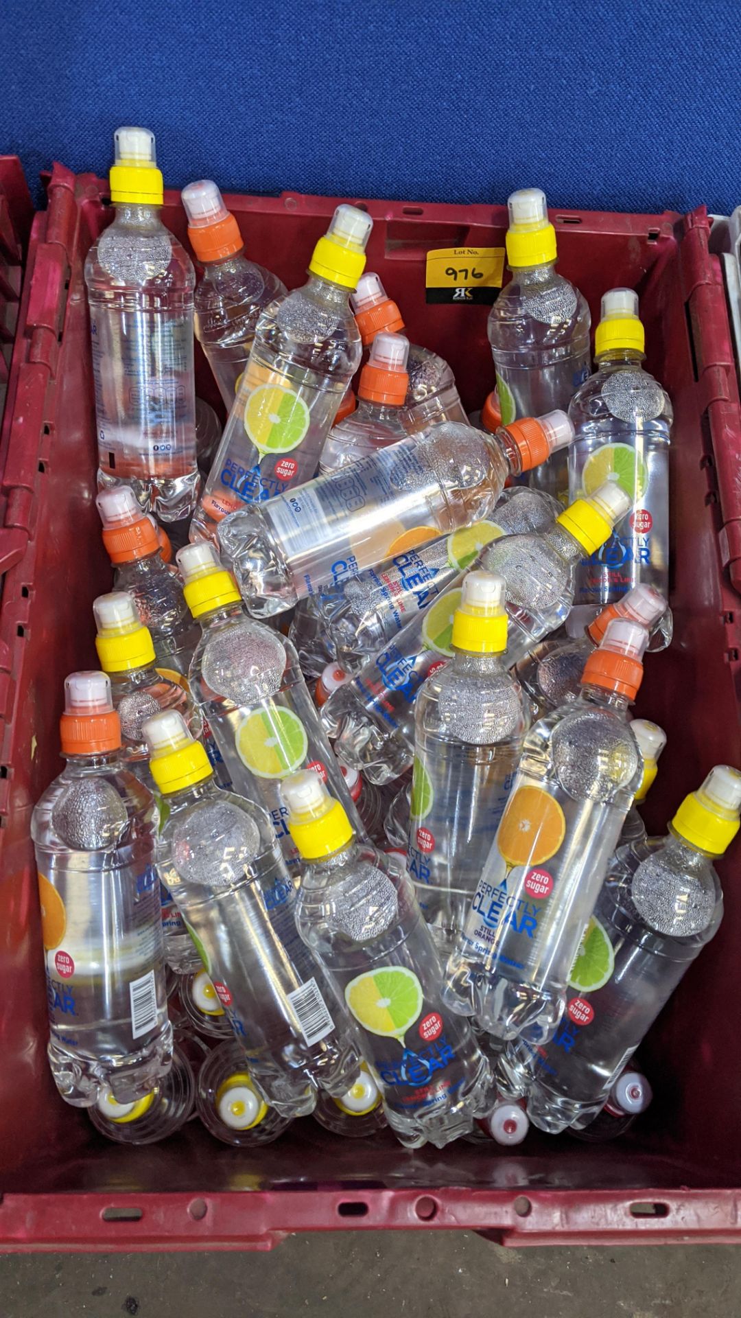 Contents of a crate of bottles of flavoured water - crate excluded . IMPORTANT – DO NOT BID BEFORE - Image 2 of 2