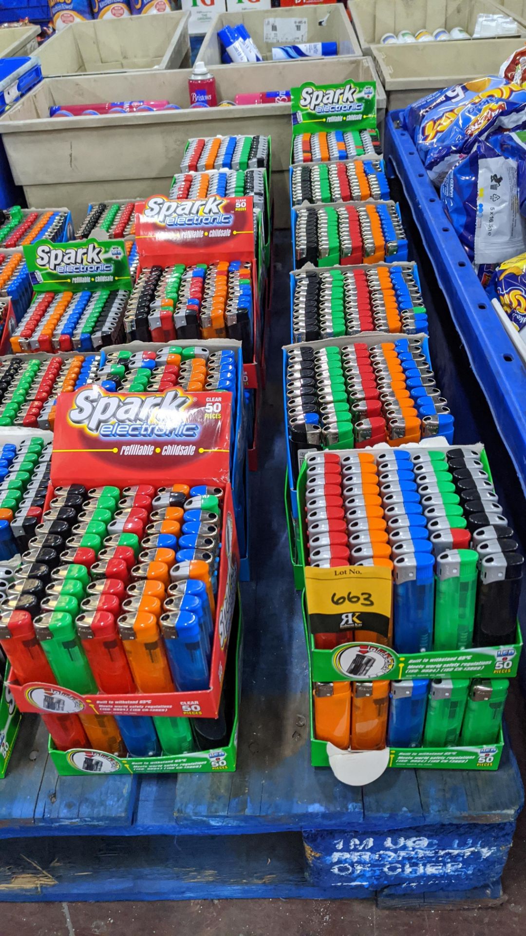 24 boxes of refillable lighters. IMPORTANT – DO NOT BID BEFORE READING THE IMPORTANT INFORMATION - Image 2 of 3