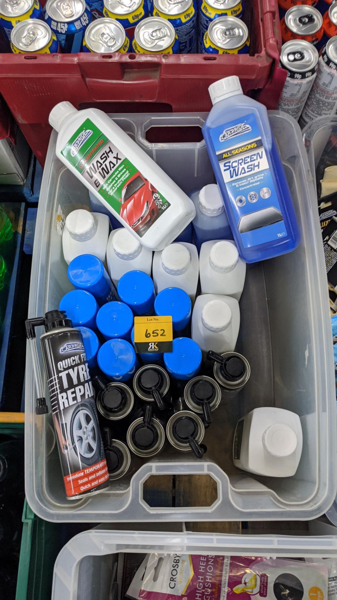 Contents of a crate of assorted car cleaning & other car related products - crate excluded. - Image 2 of 2