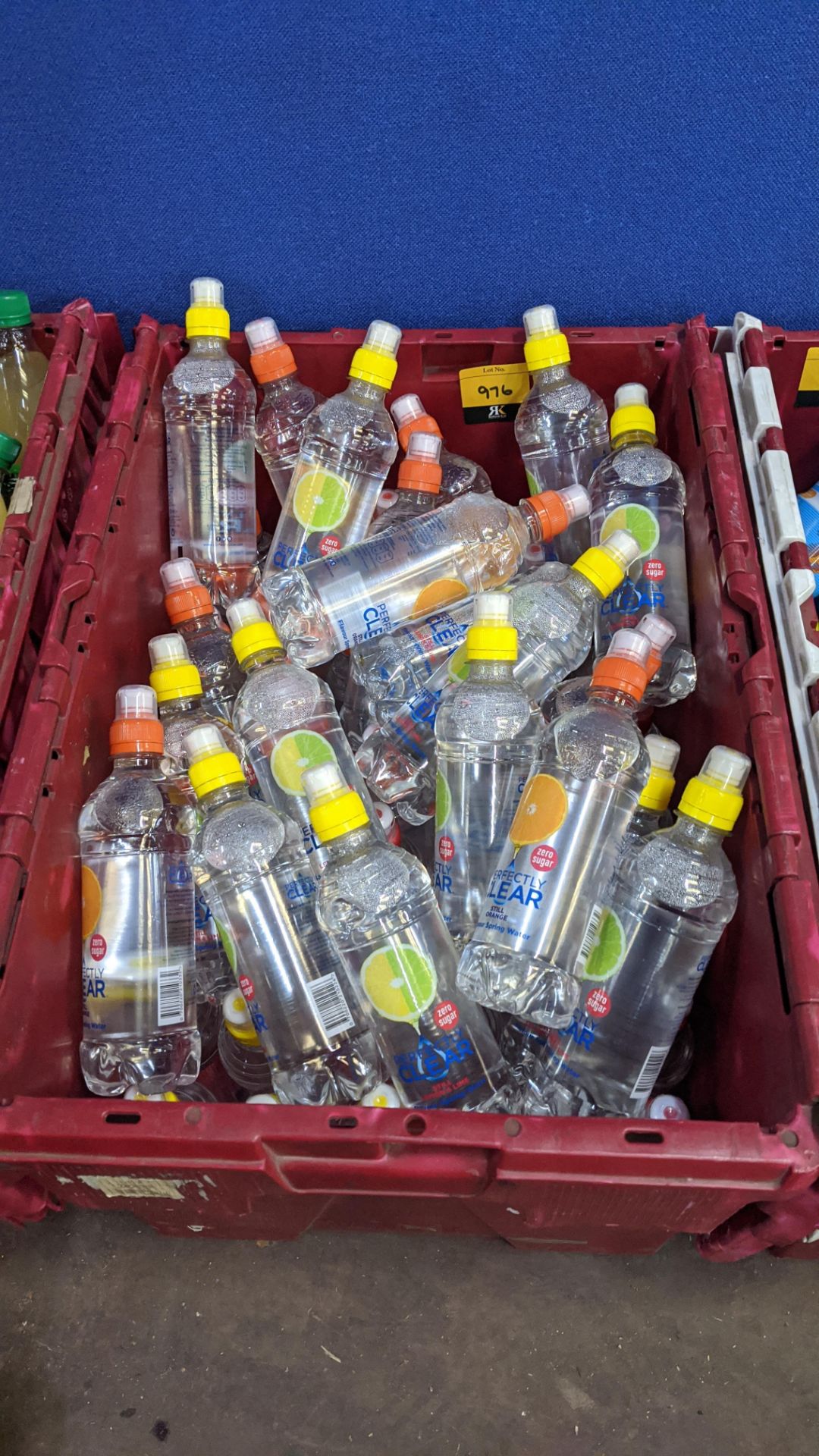 Contents of a crate of bottles of flavoured water - crate excluded . IMPORTANT – DO NOT BID BEFORE