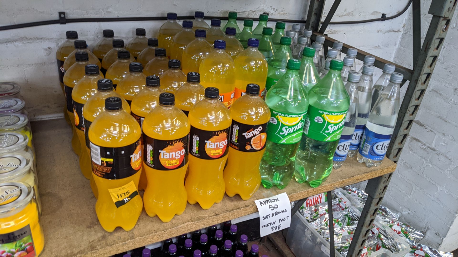 Approx. 50 assorted bottles of Tango, Sprite, lemonade & other soft drinks. IMPORTANT – DO NOT BID