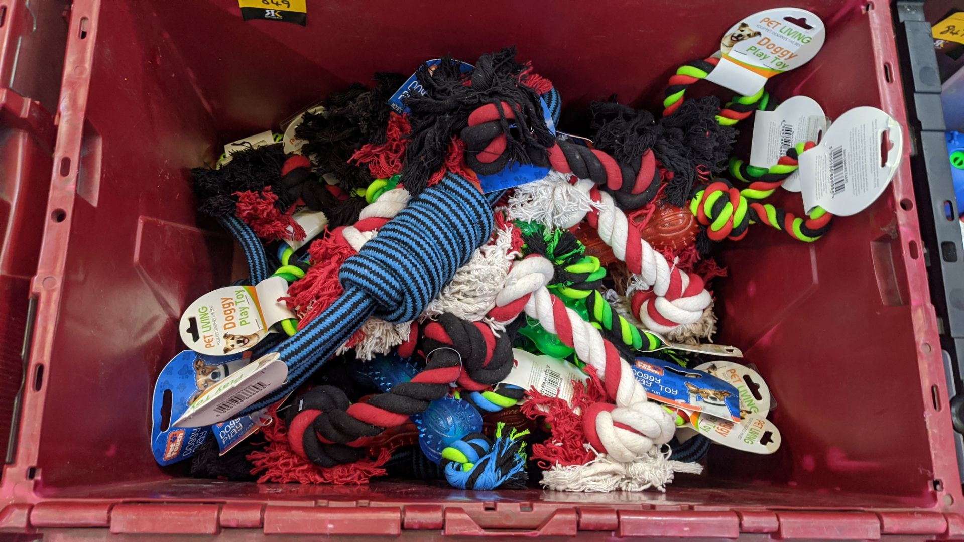 Contents of a crate of dog toys - crate excluded. IMPORTANT – DO NOT BID BEFORE READING THE - Image 2 of 2