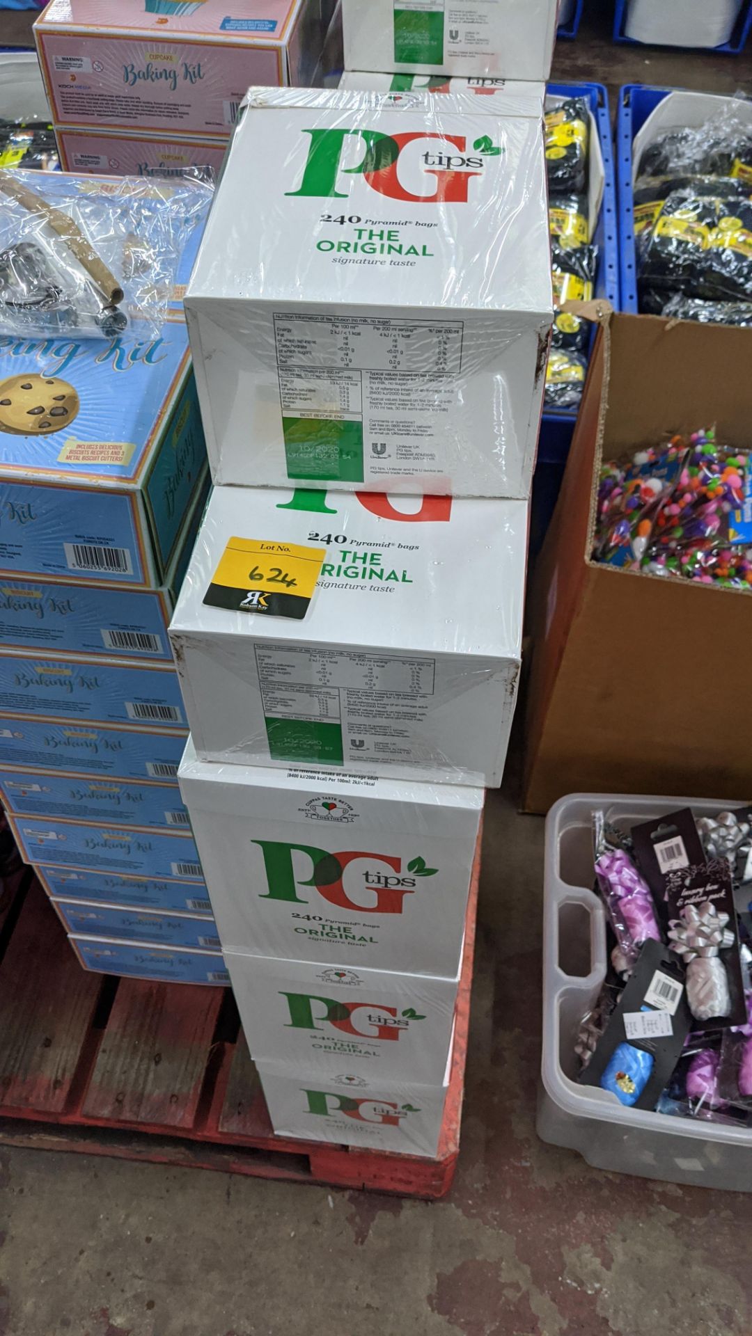 15 boxes of PG Tips, each box containing 240 original pyramid bags. IMPORTANT – DO NOT BID BEFORE - Image 2 of 2