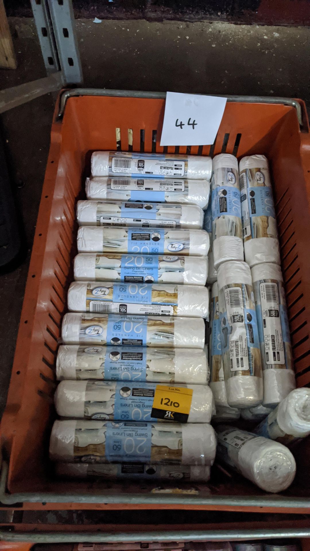 44 rolls of bin liners - crate excluded. IMPORTANT – DO NOT BID BEFORE READING THE IMPORTANT - Image 2 of 2