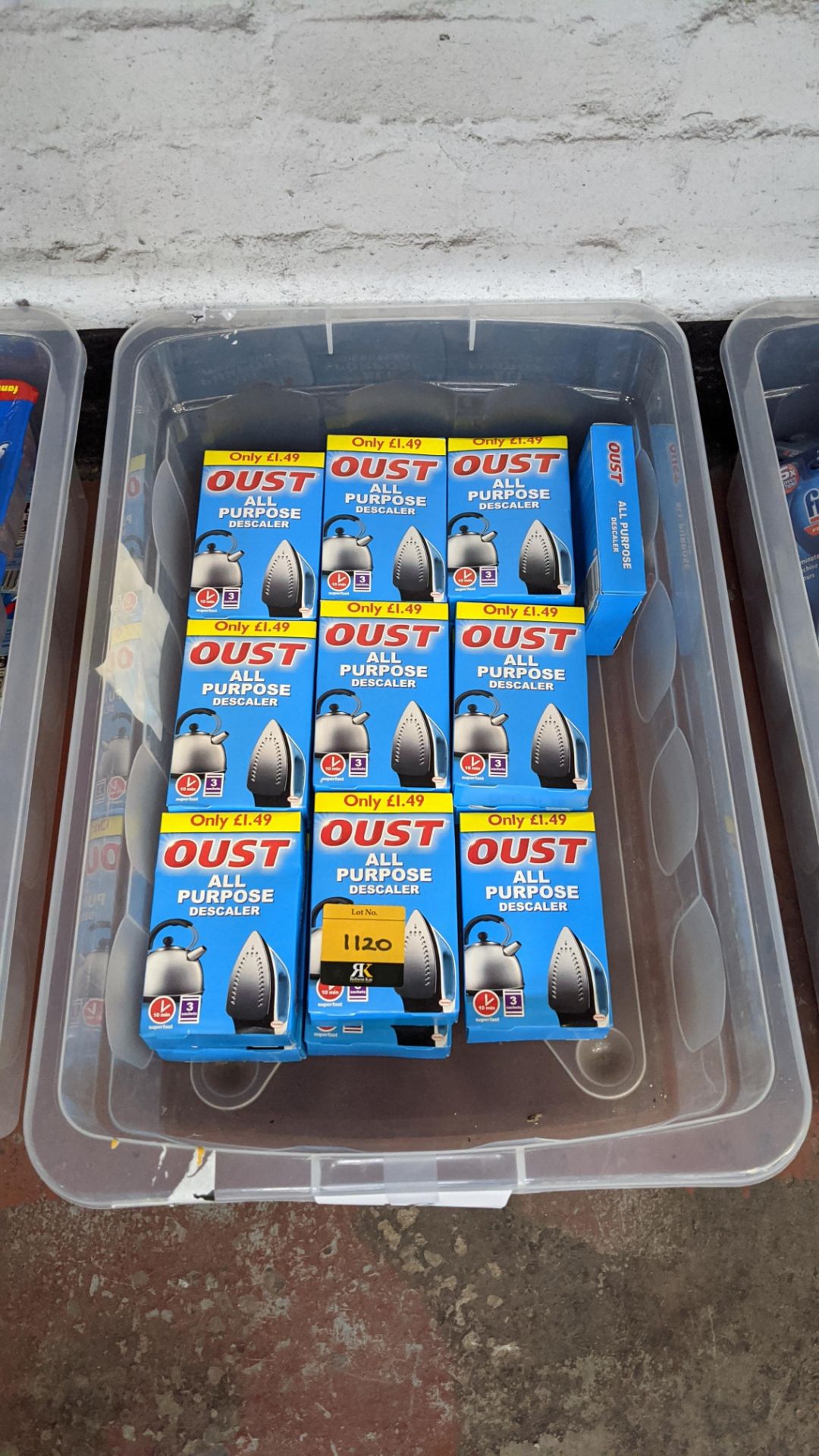 18 boxes of Oust All Purpose Descaler. IMPORTANT – DO NOT BID BEFORE READING THE IMPORTANT - Image 2 of 2