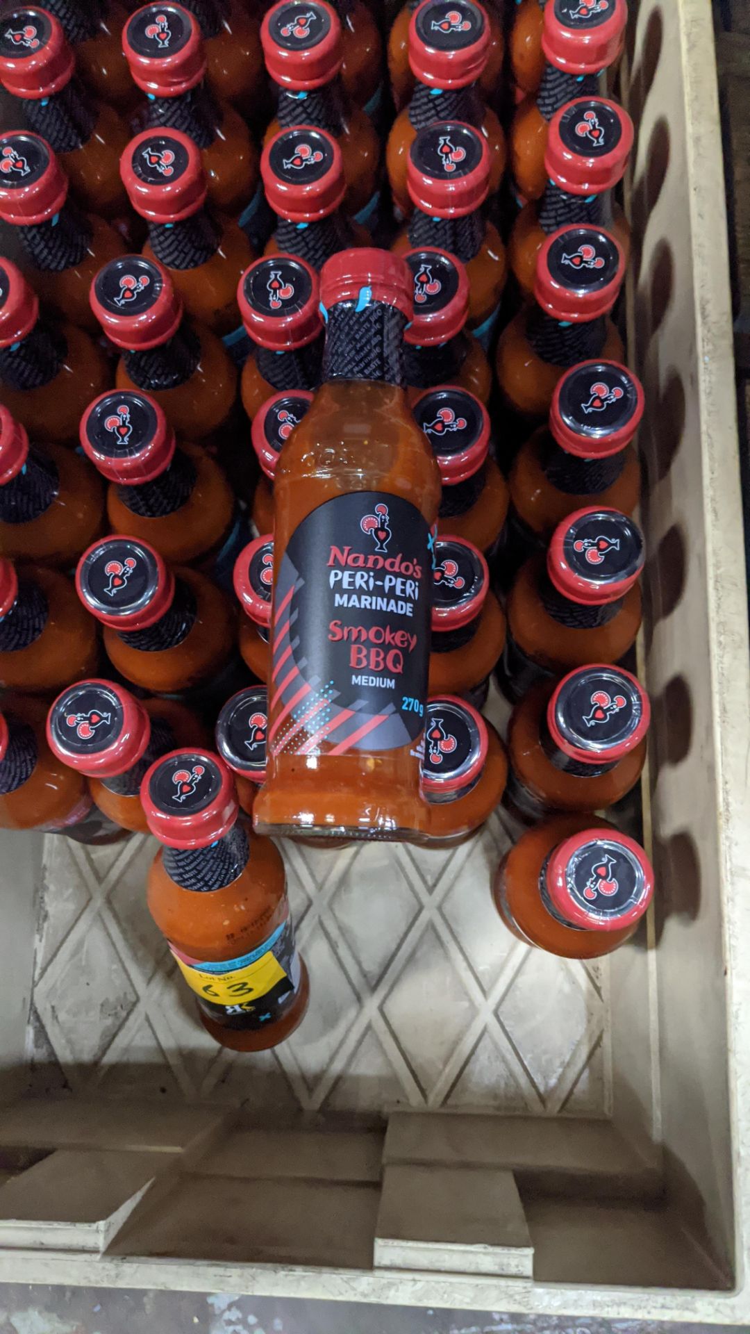 43 off 270g bottles of Nando's PERi-PERi Smoky Barbecue Marinade. IMPORTANT – DO NOT BID BEFORE