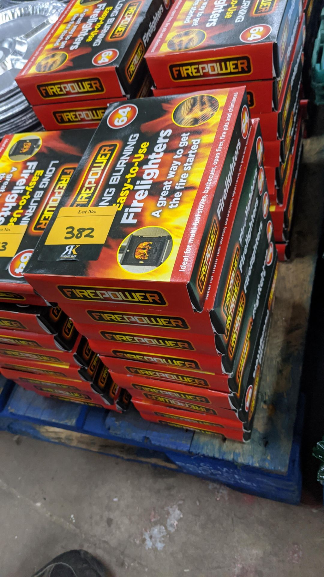 36 boxes of Fire Power firelighters each box containing 64 firelighters. IMPORTANT – DO NOT BID - Image 2 of 2