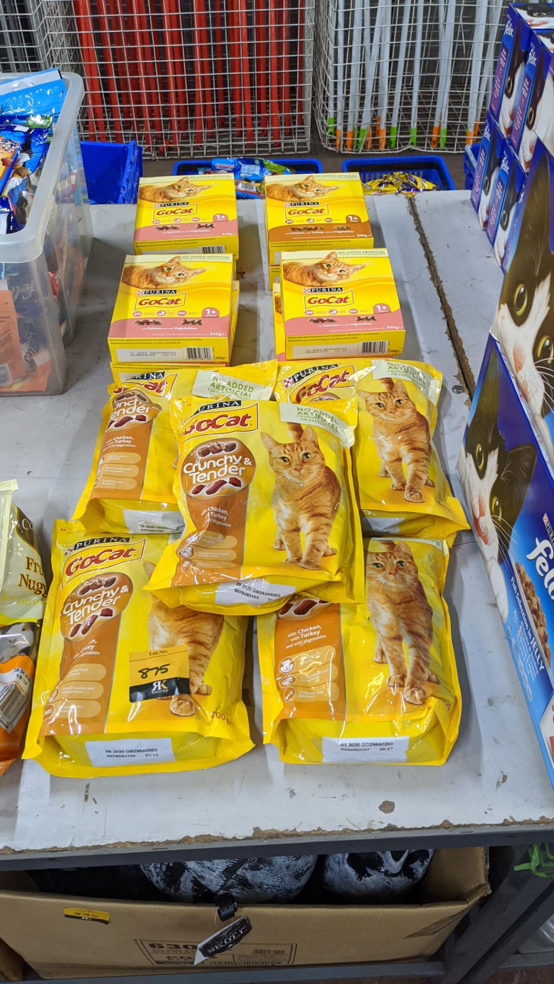 Quantity of assorted Go Cat pouches & boxes of pet food. IMPORTANT – DO NOT BID BEFORE READING THE