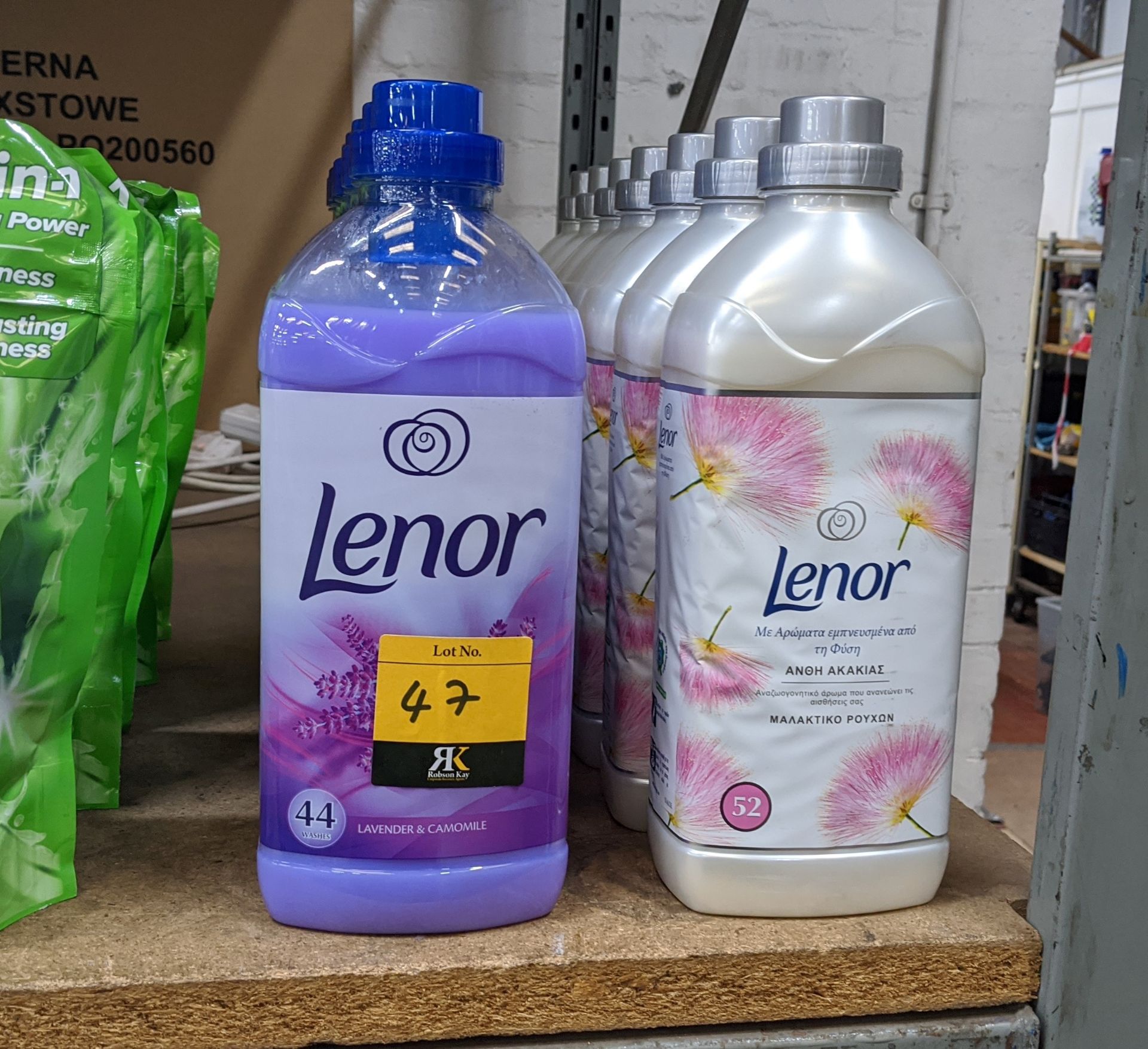 12 off 1.1 & 1.3 litre bottles of Lenor fabric conditioner. IMPORTANT – DO NOT BID BEFORE READING