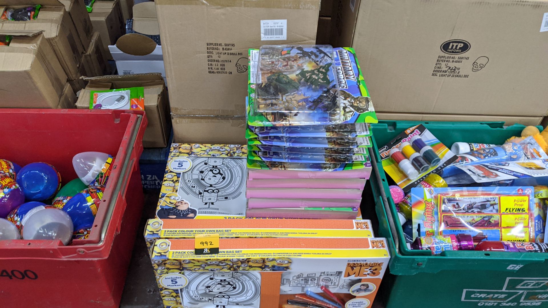 Quantity of children's games comprising Despicable Me 3 colouring sets plus military force - Image 2 of 2