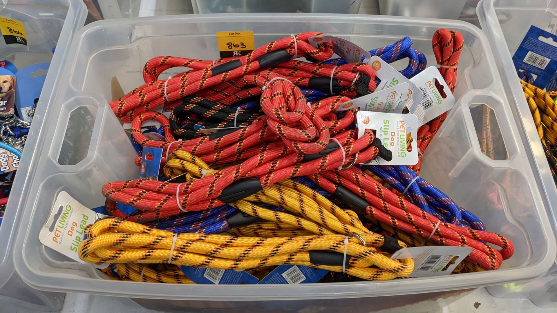 Contents of a crate of dog leads - crate excluded. IMPORTANT – DO NOT BID BEFORE READING THE - Image 2 of 2
