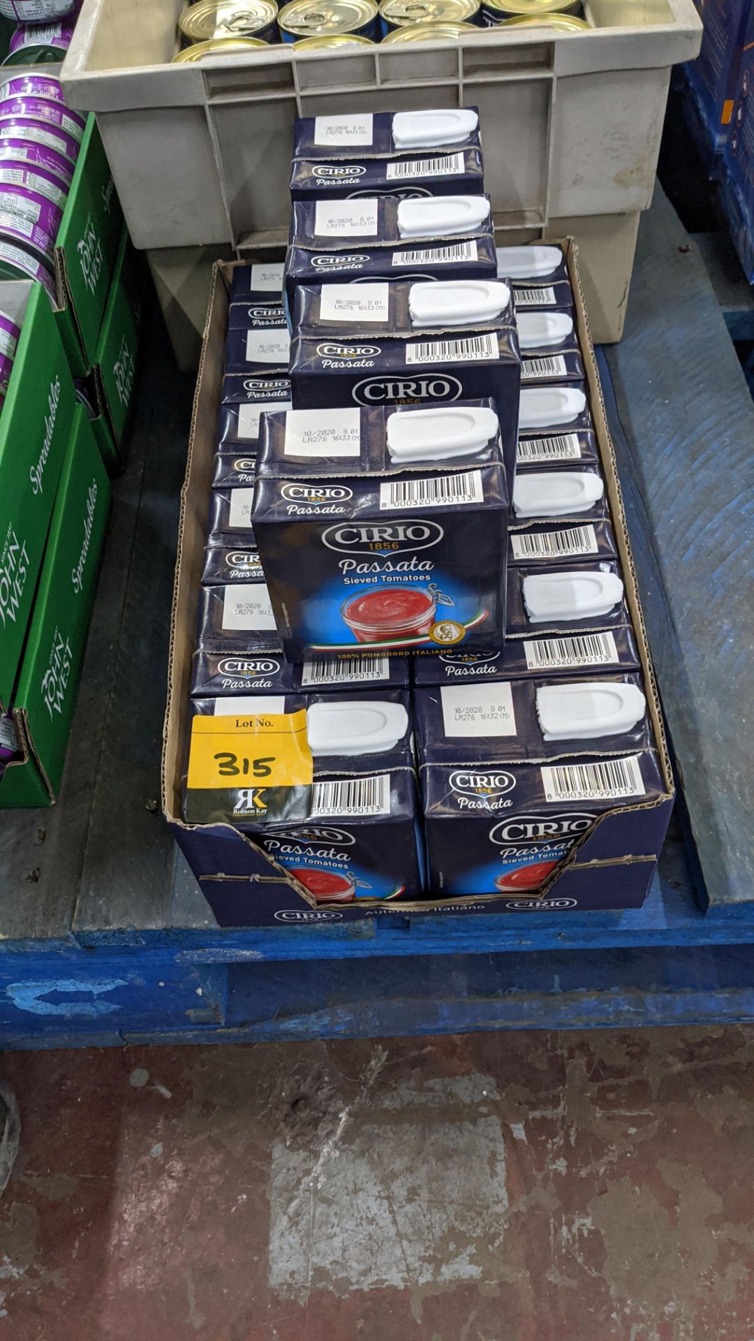 16 off cartons of Sirio passata. IMPORTANT – DO NOT BID BEFORE READING THE IMPORTANT INFORMATION - Image 2 of 2