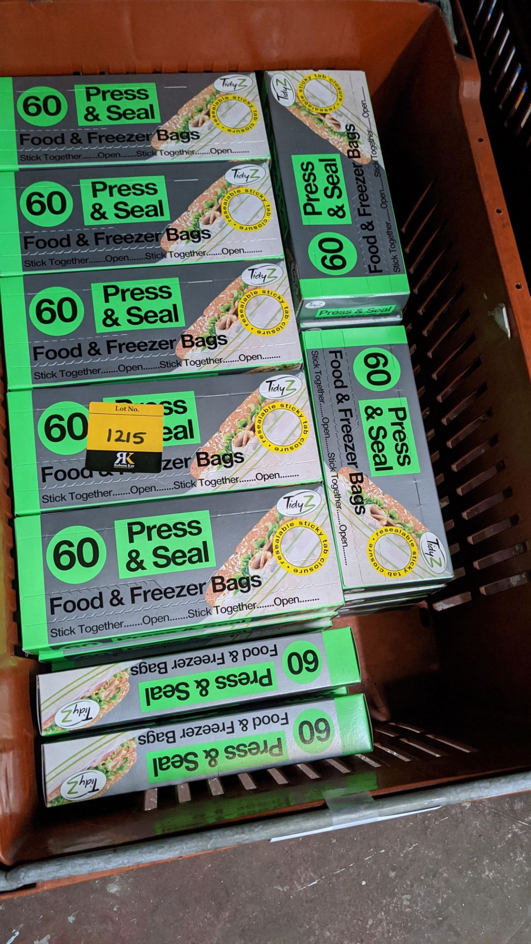 38 boxes of Press & Seal food & freezer bags - crate excluded. IMPORTANT – DO NOT BID BEFORE READING - Image 2 of 2