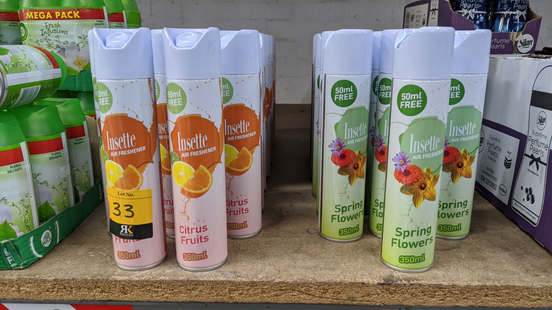 45 off 350ml of Insette air freshener in assorted scents. IMPORTANT – DO NOT BID BEFORE READING