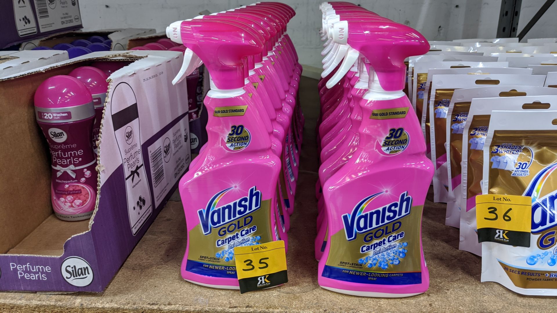 22 off 500ml spray bottles of Vanish Gold Carpet Care. IMPORTANT – DO NOT BID BEFORE READING THE