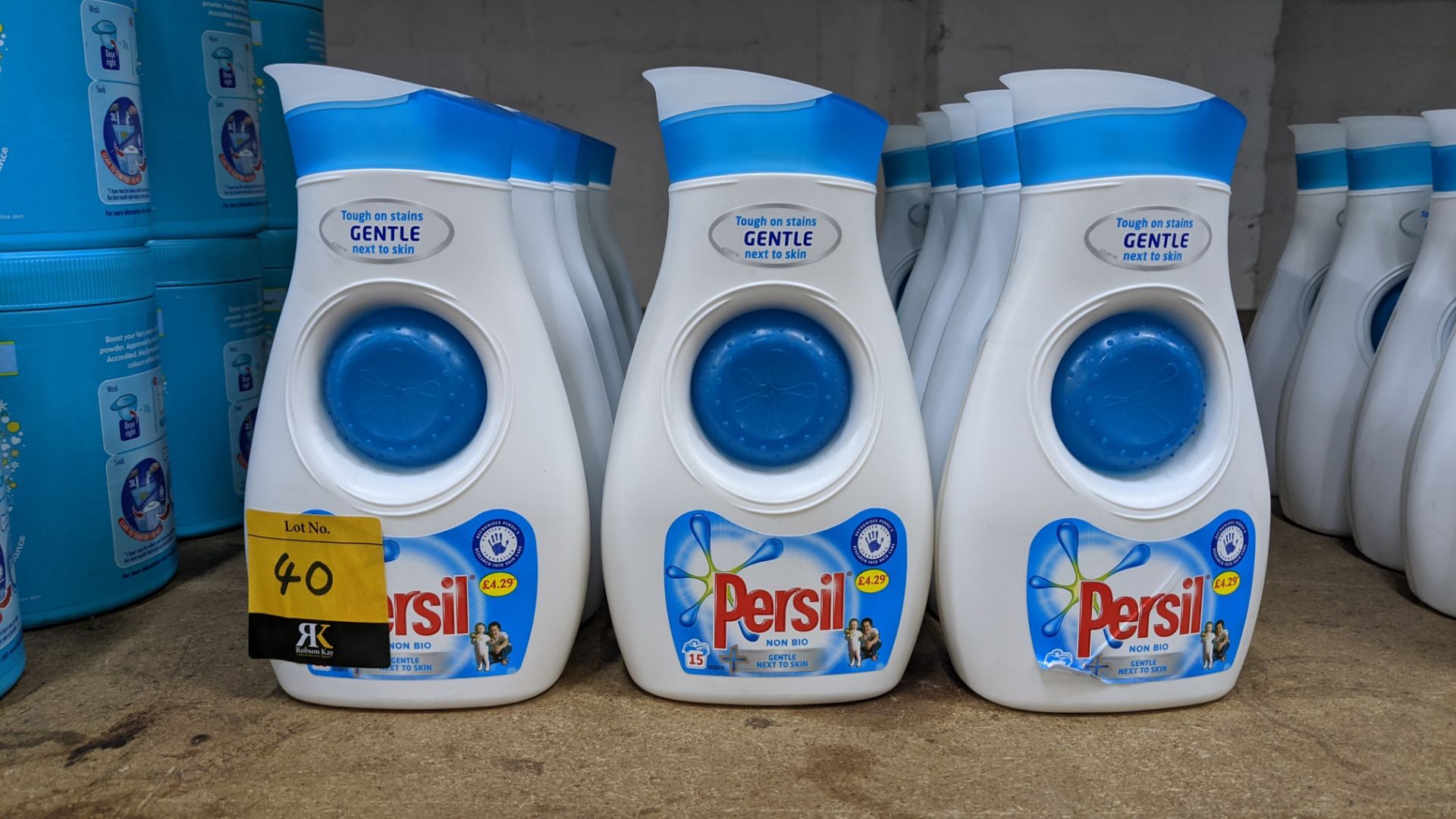 18 off 525ml bottles of Persil Non Bio liquid detergent for fabrics. IMPORTANT – DO NOT BID BEFORE