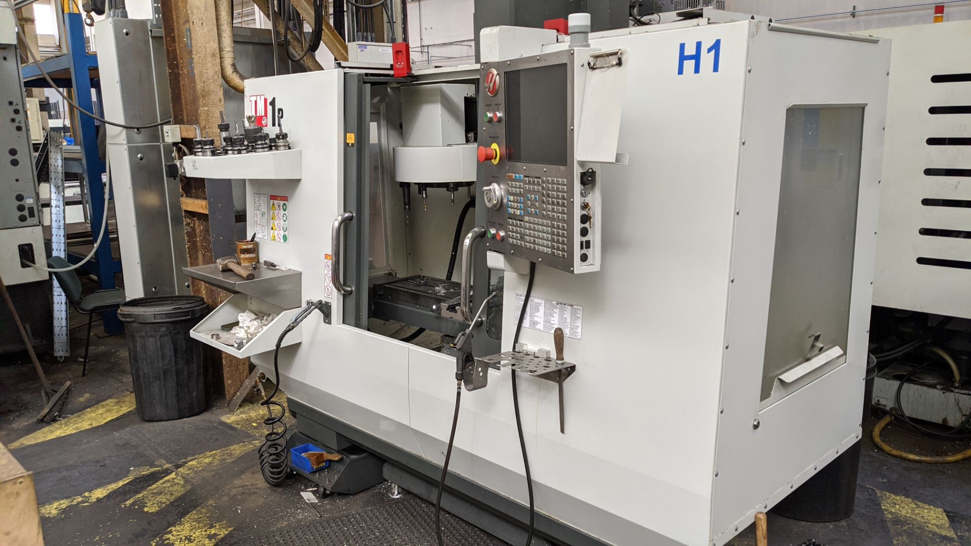 2017 Haas model TM-1P CNC machining centre, serial no. 1136225. Incorporating swing-out controls. - Image 12 of 24