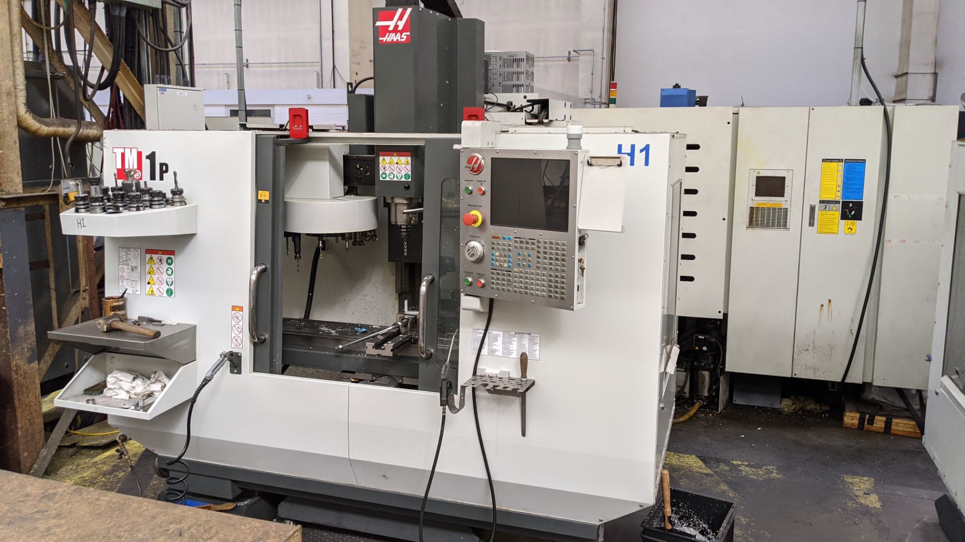 2017 Haas model TM-1P CNC machining centre, serial no. 1136225. Incorporating swing-out controls. - Image 24 of 24