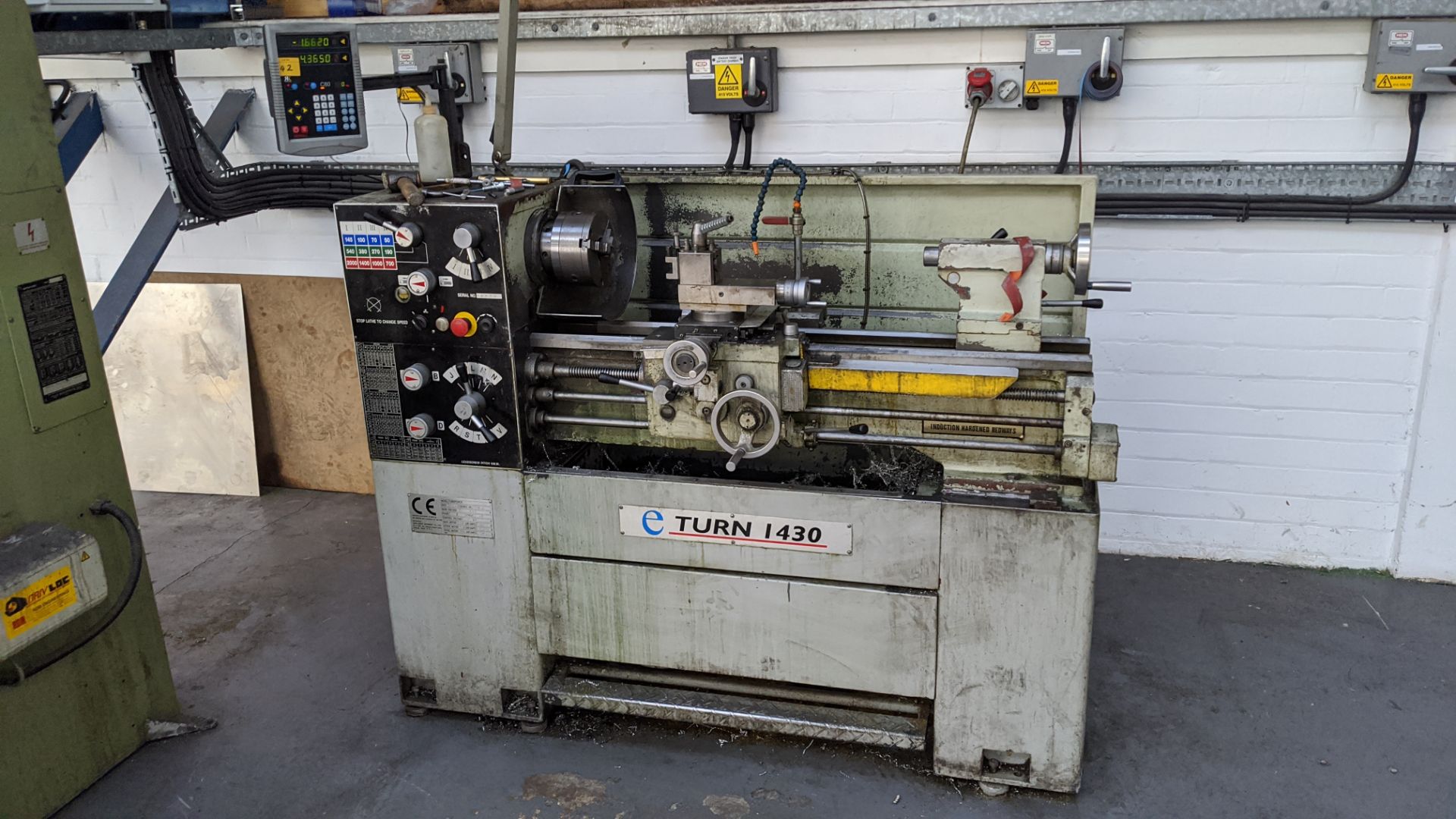 E-Turn 1430 Turnpower lathe with Newall C80 DRO - Image 4 of 8