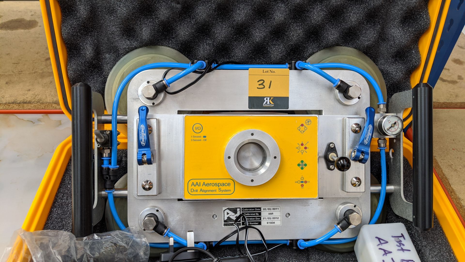 AAI Aerospace drill alignment system in case including 4 off RT-1 attachments, Test Boss, cable & - Image 4 of 8