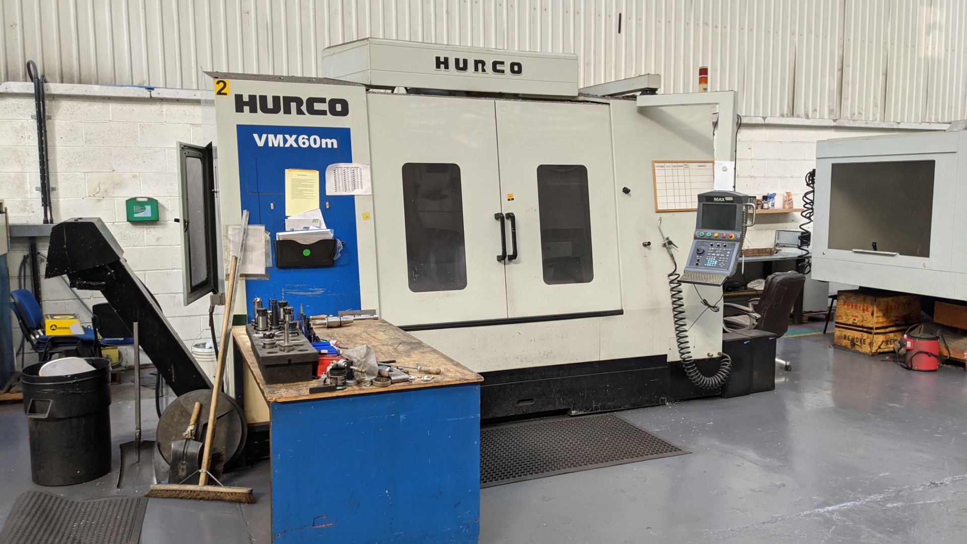 2010 Hurco VMX60m CNC machining centre with Max swing-out controls, serial no. H-S6041. Please - Image 7 of 28