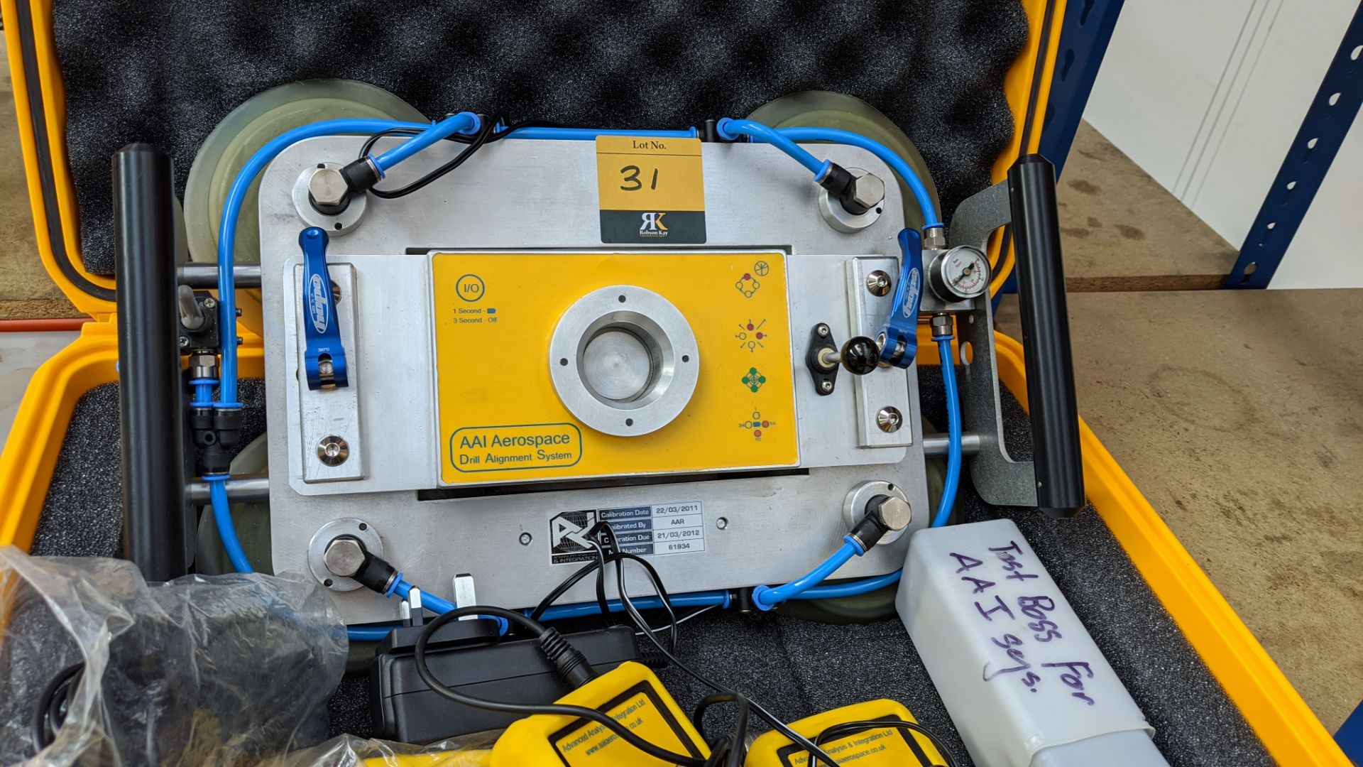 AAI Aerospace drill alignment system in case including 4 off RT-1 attachments, Test Boss, cable & - Image 3 of 8