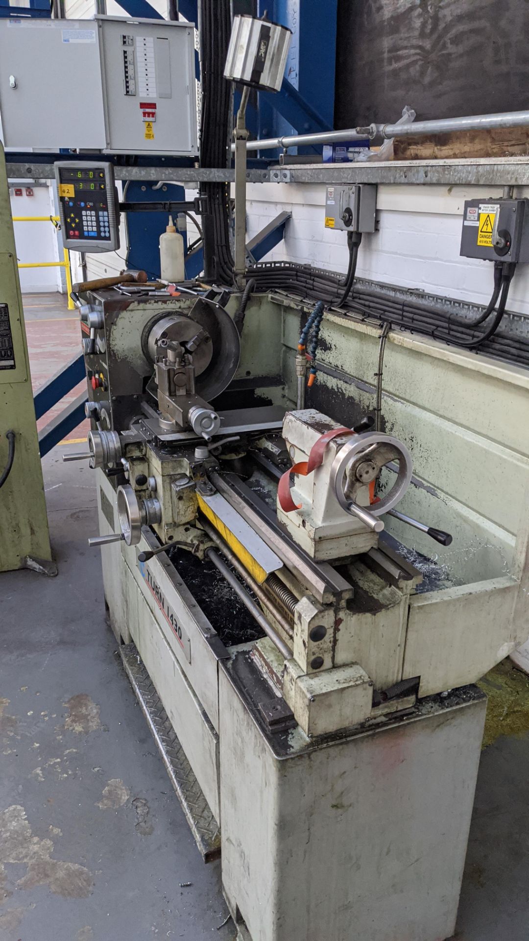 E-Turn 1430 Turnpower lathe with Newall C80 DRO - Image 8 of 8