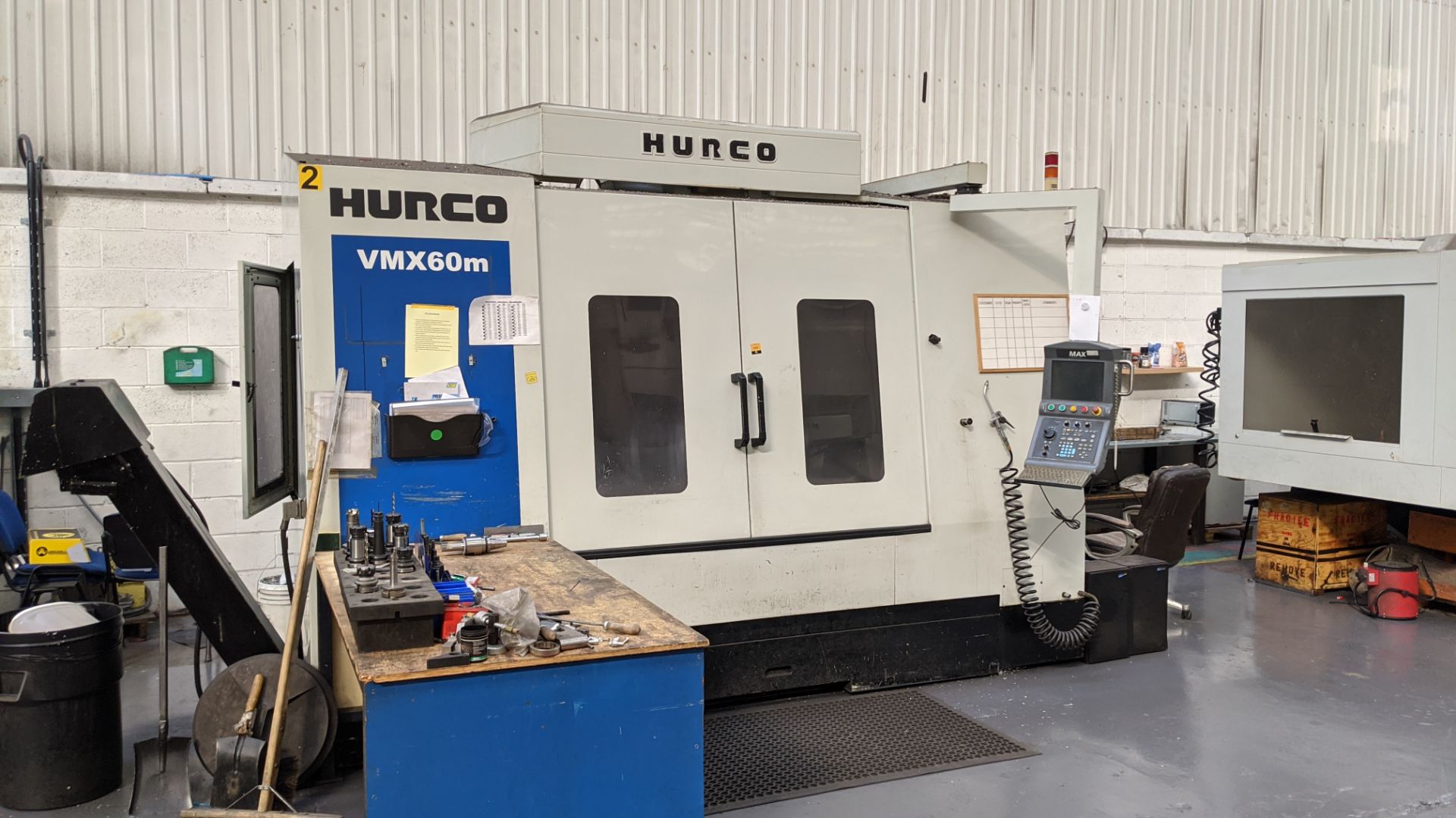 2010 Hurco VMX60m CNC machining centre with Max swing-out controls, serial no. H-S6041. Please - Image 8 of 28