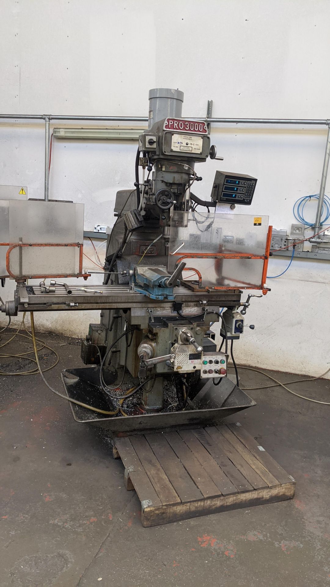 1998 King Rich KRV3000-V Pro 3000 milling machine with Acu-Rite Millmate controller, including - Image 3 of 14