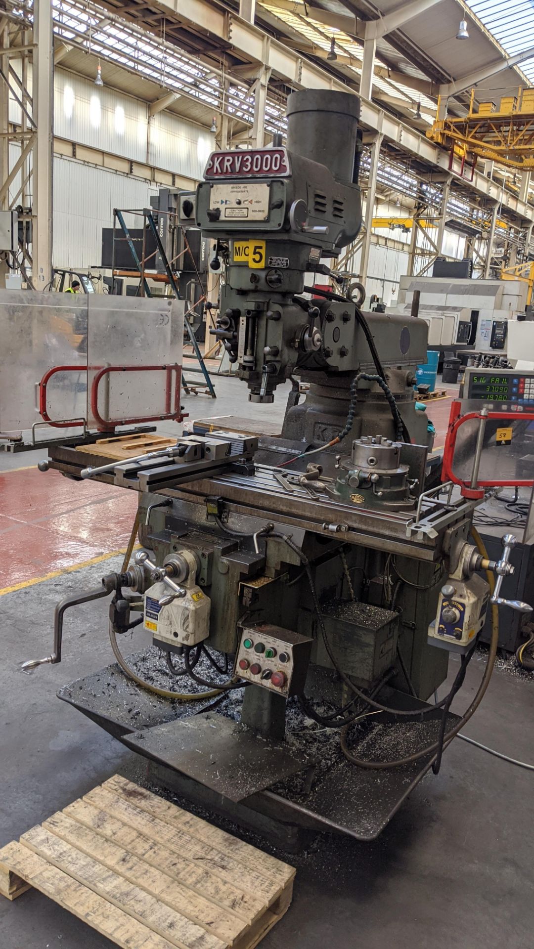 1998 King Rich KRV3000-V milling machine, serial no. 8470. Includes Newall Topaz Mill controller. - Image 11 of 15