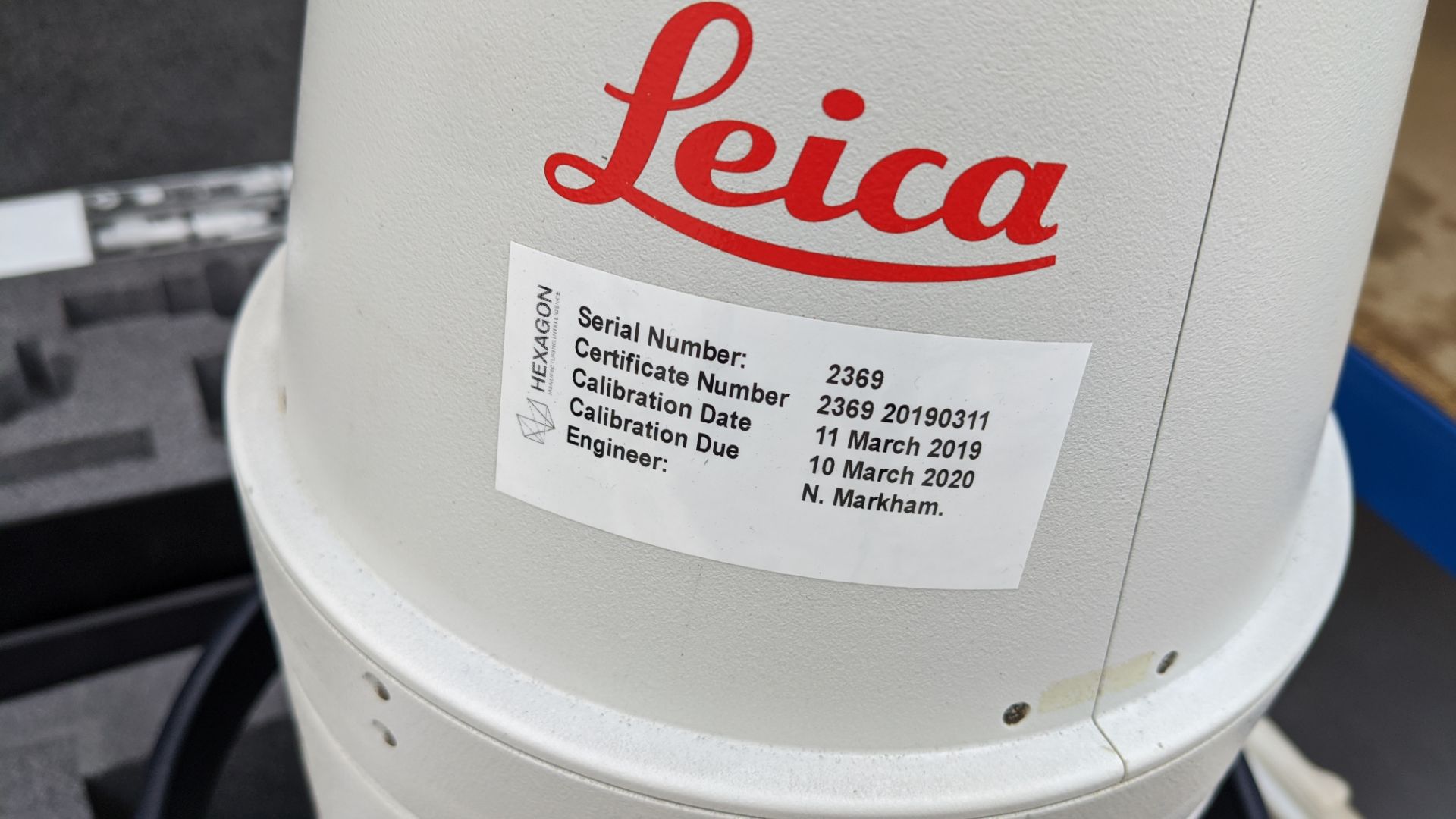 Leica model LTD840 laser tracker, serial no. 2369. Sticker on outside indicating last calibrated - Image 25 of 29