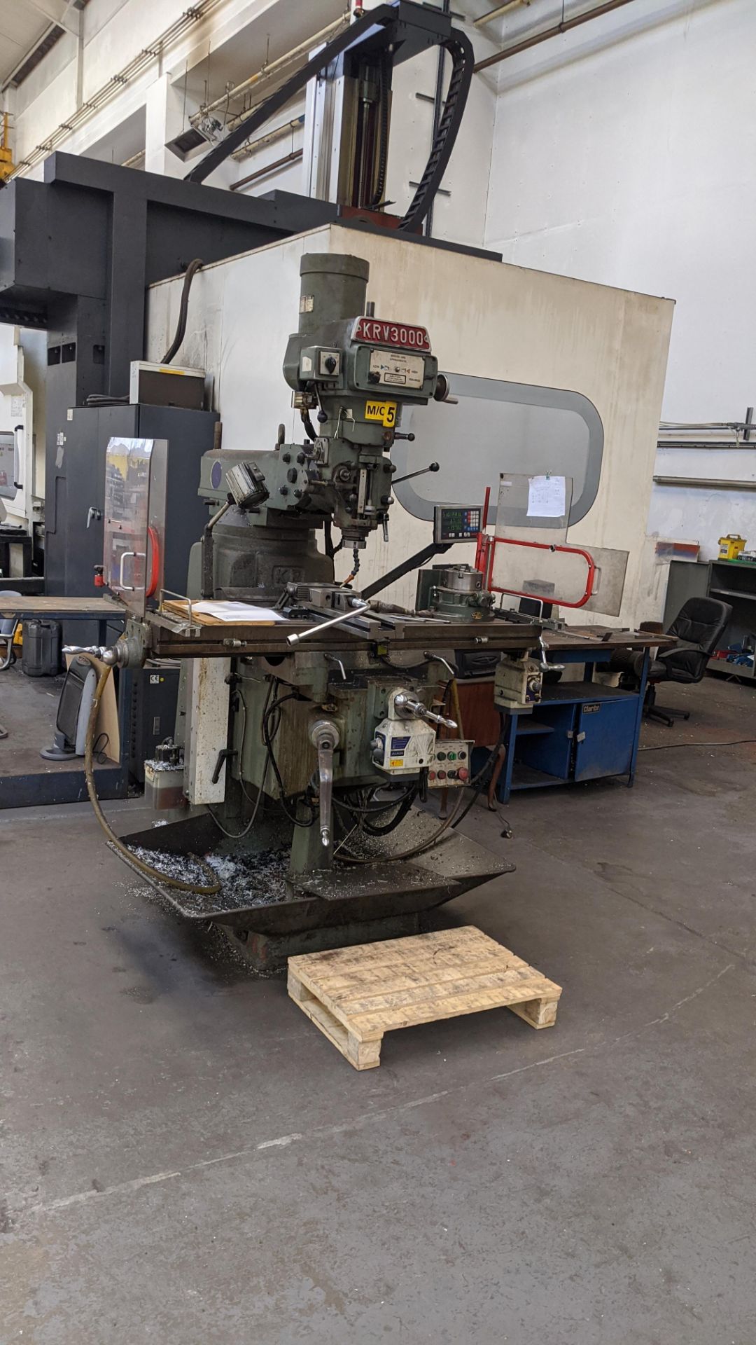 1998 King Rich KRV3000-V milling machine, serial no. 8470. Includes Newall Topaz Mill controller. - Image 2 of 15