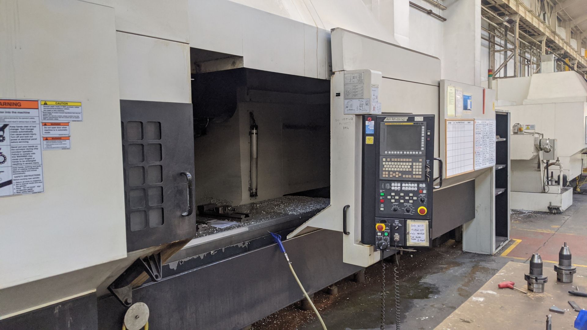 2006 Mazak Vortex 815/120-ii 5-axis CNC machining centre, serial no. 182724. Fanuc control panel. - Image 12 of 38