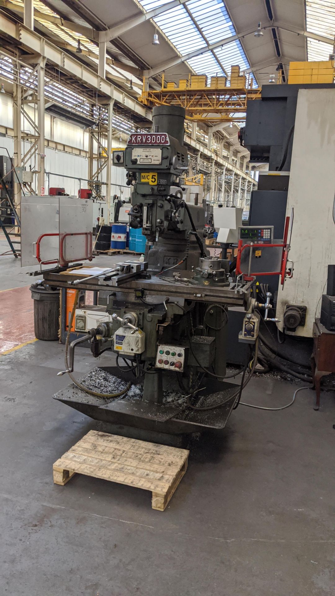 1998 King Rich KRV3000-V milling machine, serial no. 8470. Includes Newall Topaz Mill controller. - Image 4 of 15