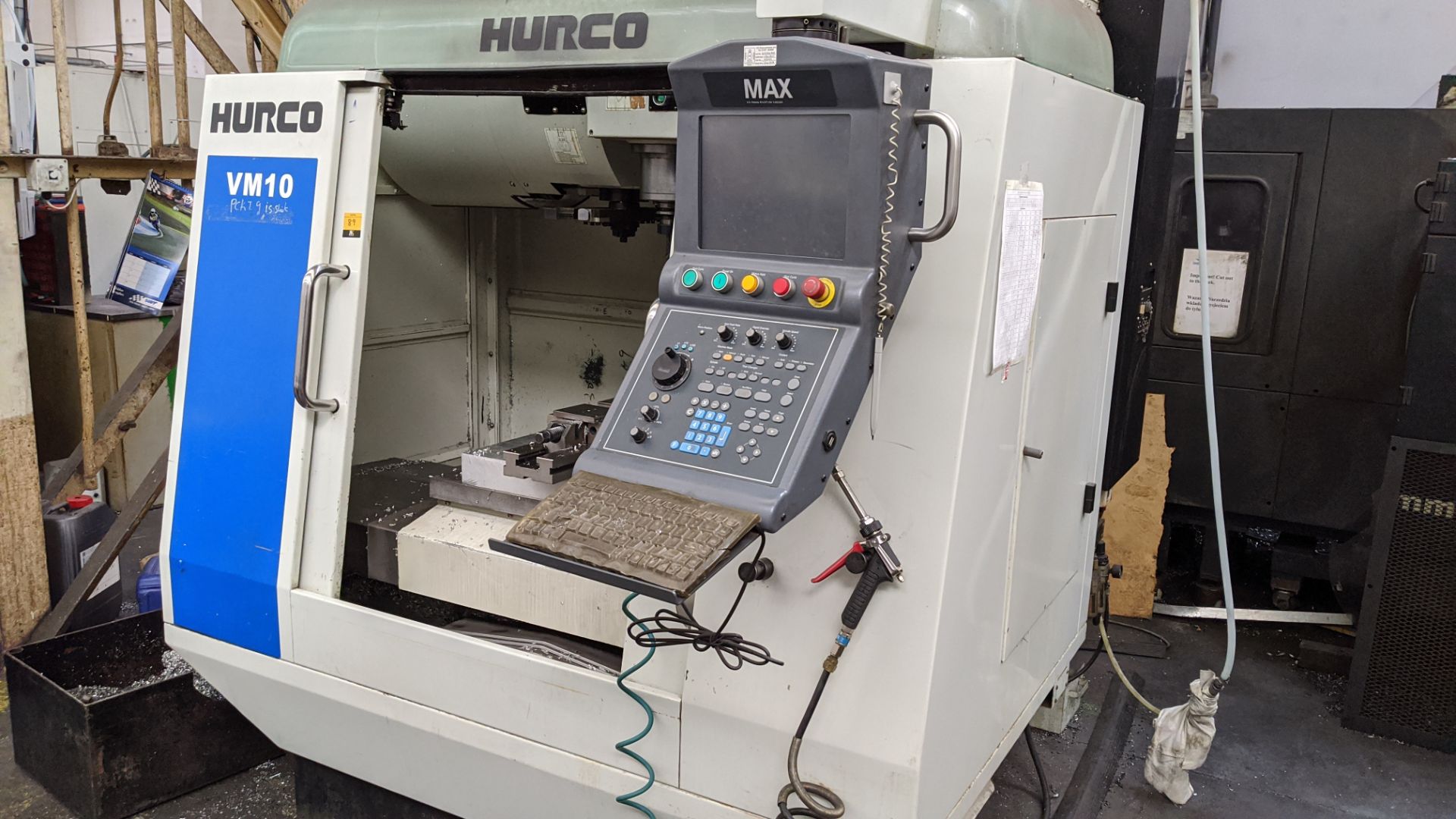 2011 Hurco VM10 CNC machining centre, serial no. H-V1E0580. Incorporates Max swing-out controller. - Image 10 of 20