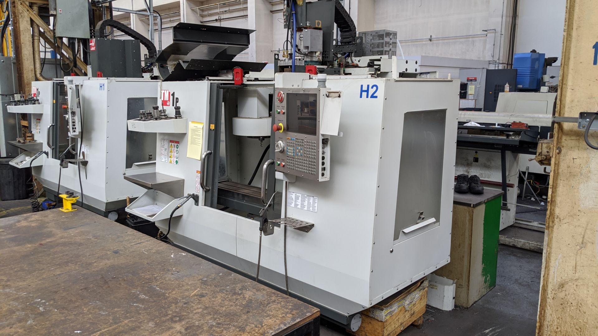 2017 Haas model TM-1P CNC machining centre, serial no. 1136253. Incorporating swing-out controls. - Image 2 of 25