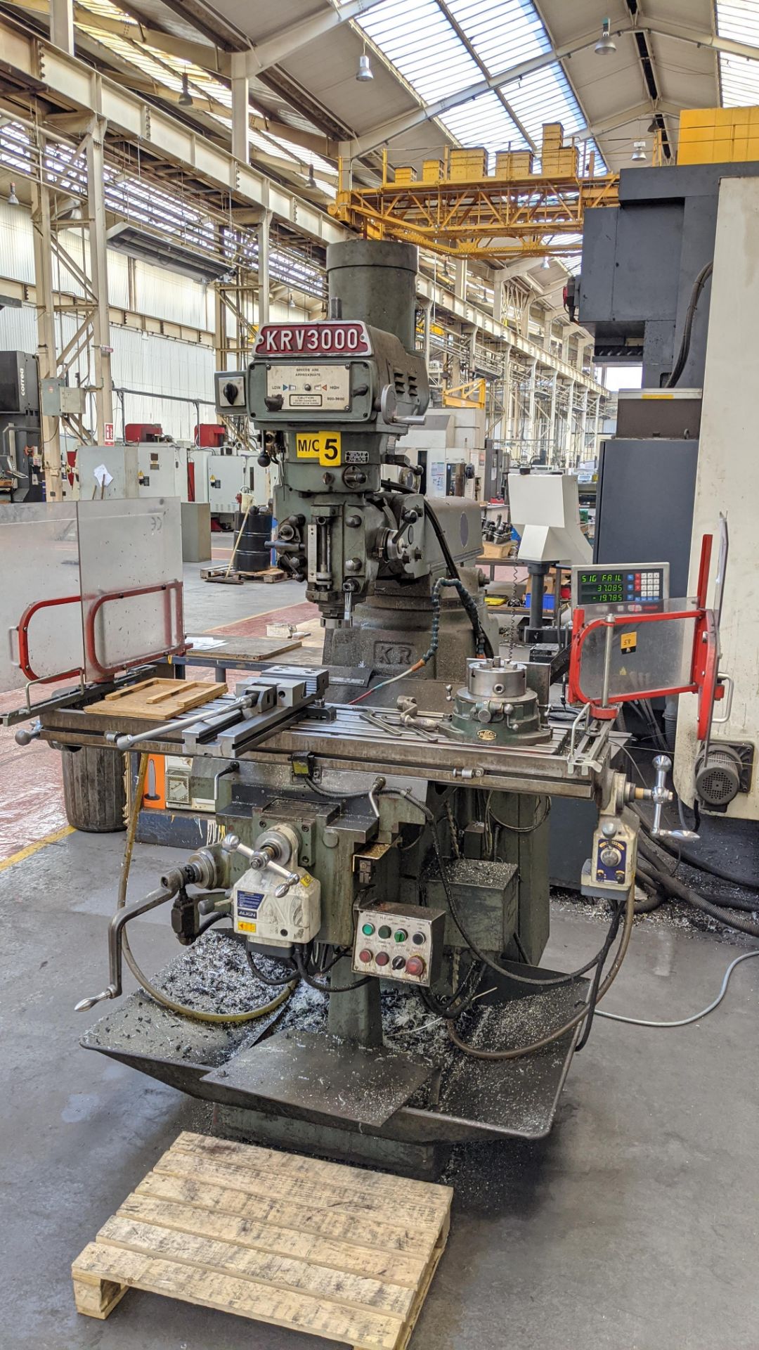 1998 King Rich KRV3000-V milling machine, serial no. 8470. Includes Newall Topaz Mill controller. - Image 15 of 15