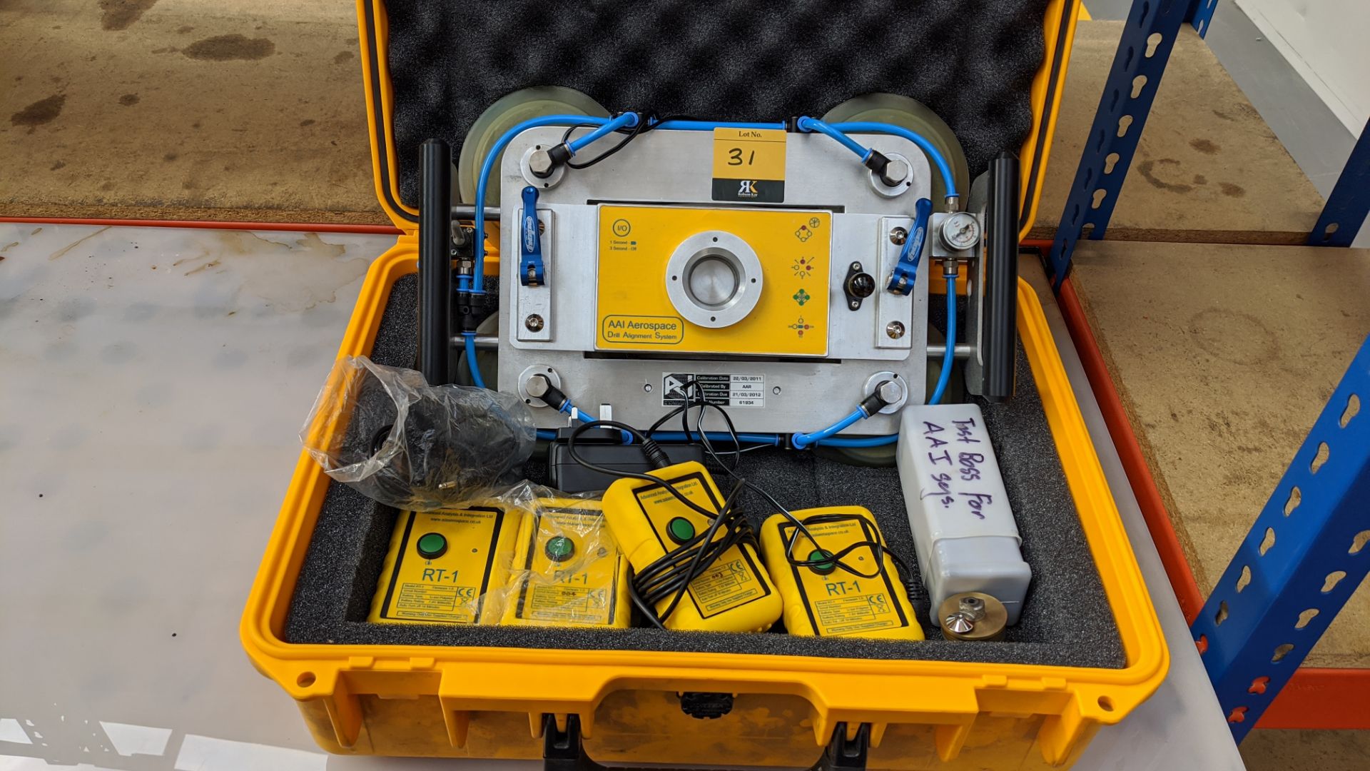 AAI Aerospace drill alignment system in case including 4 off RT-1 attachments, Test Boss, cable & - Image 8 of 8