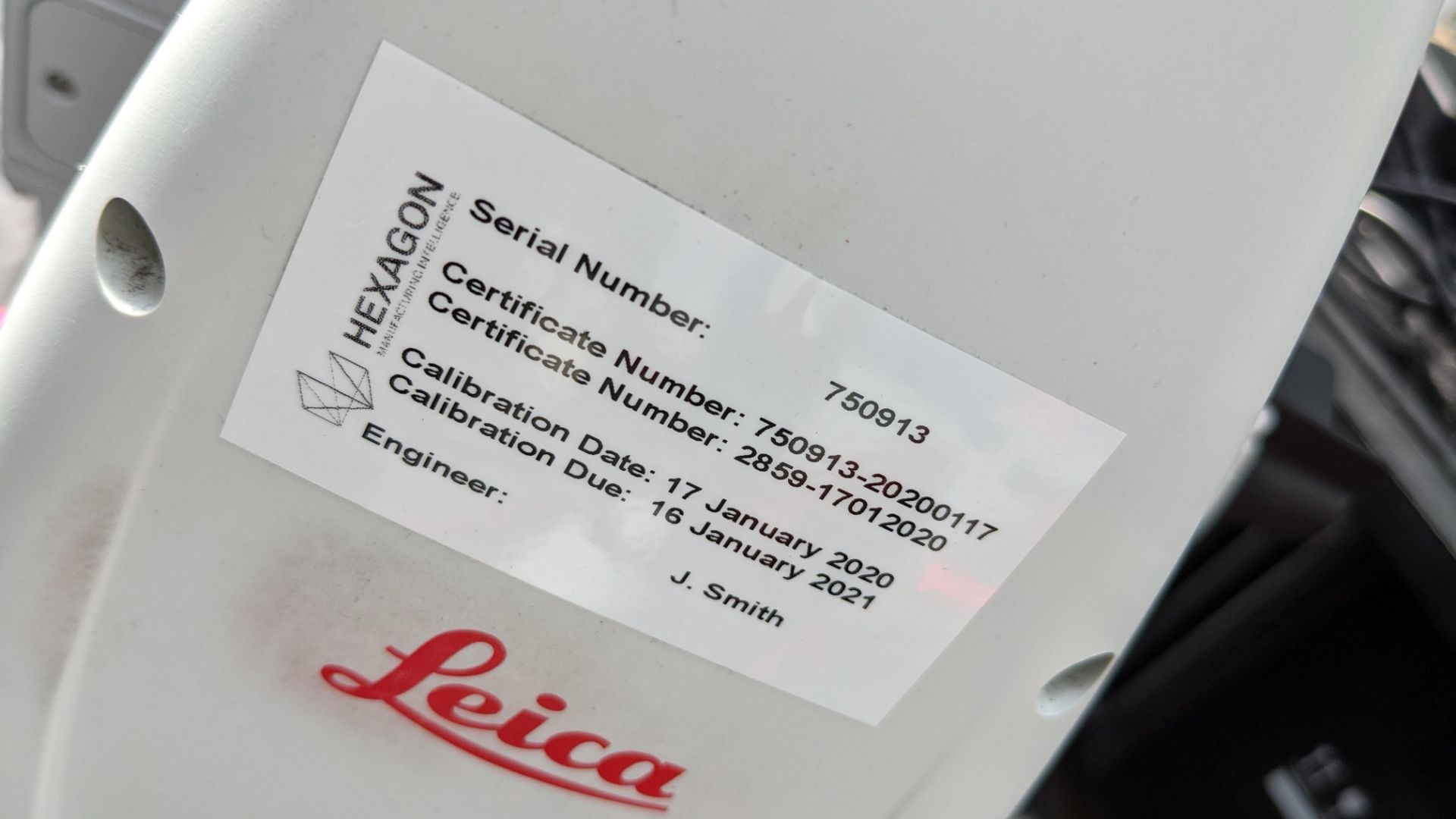 Leica Absolute laser tracker model AT960-MR, serial no. 750913, last calibrated 17.01.20, next - Image 16 of 30