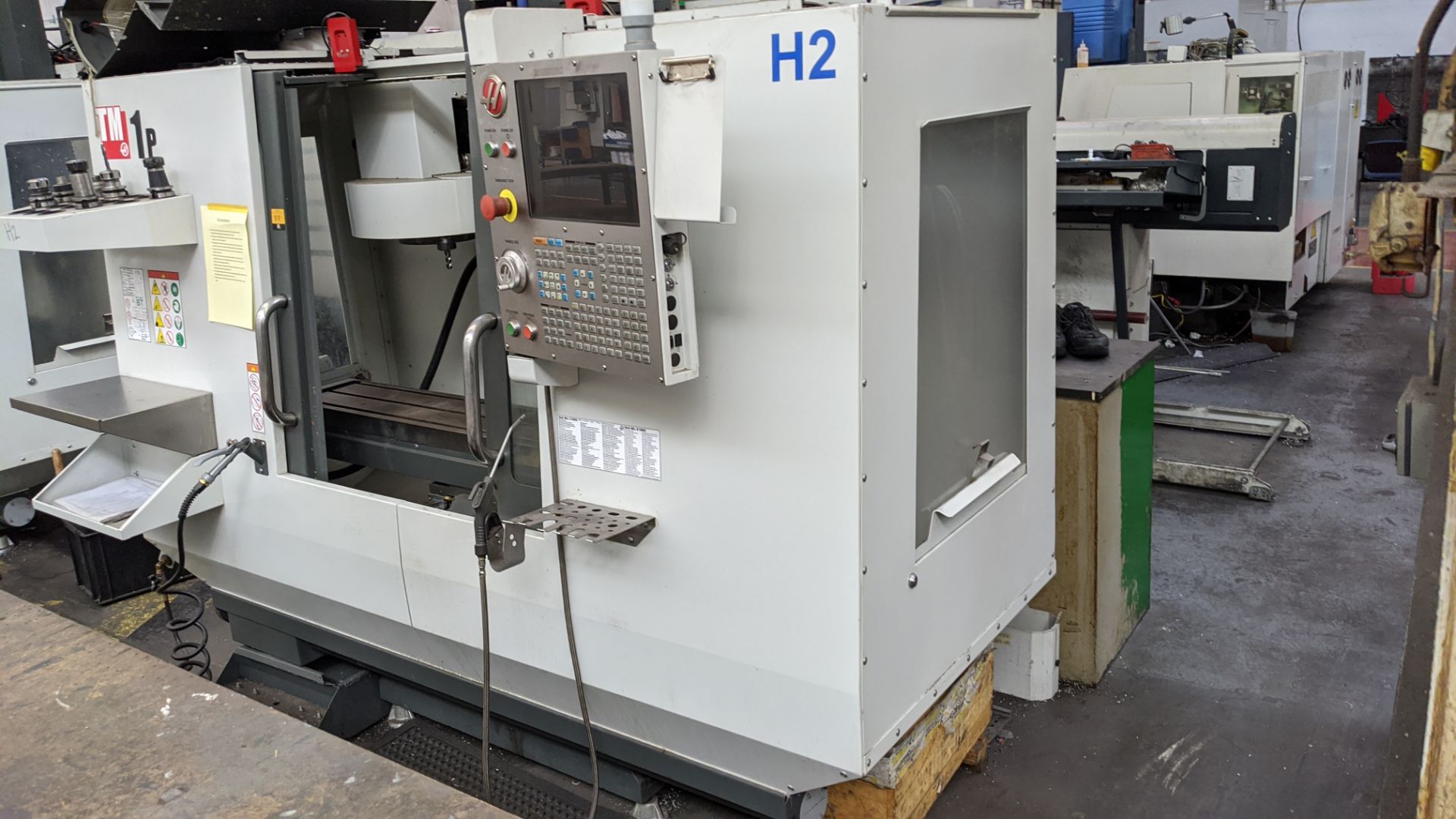 2017 Haas model TM-1P CNC machining centre, serial no. 1136253. Incorporating swing-out controls. - Image 4 of 25