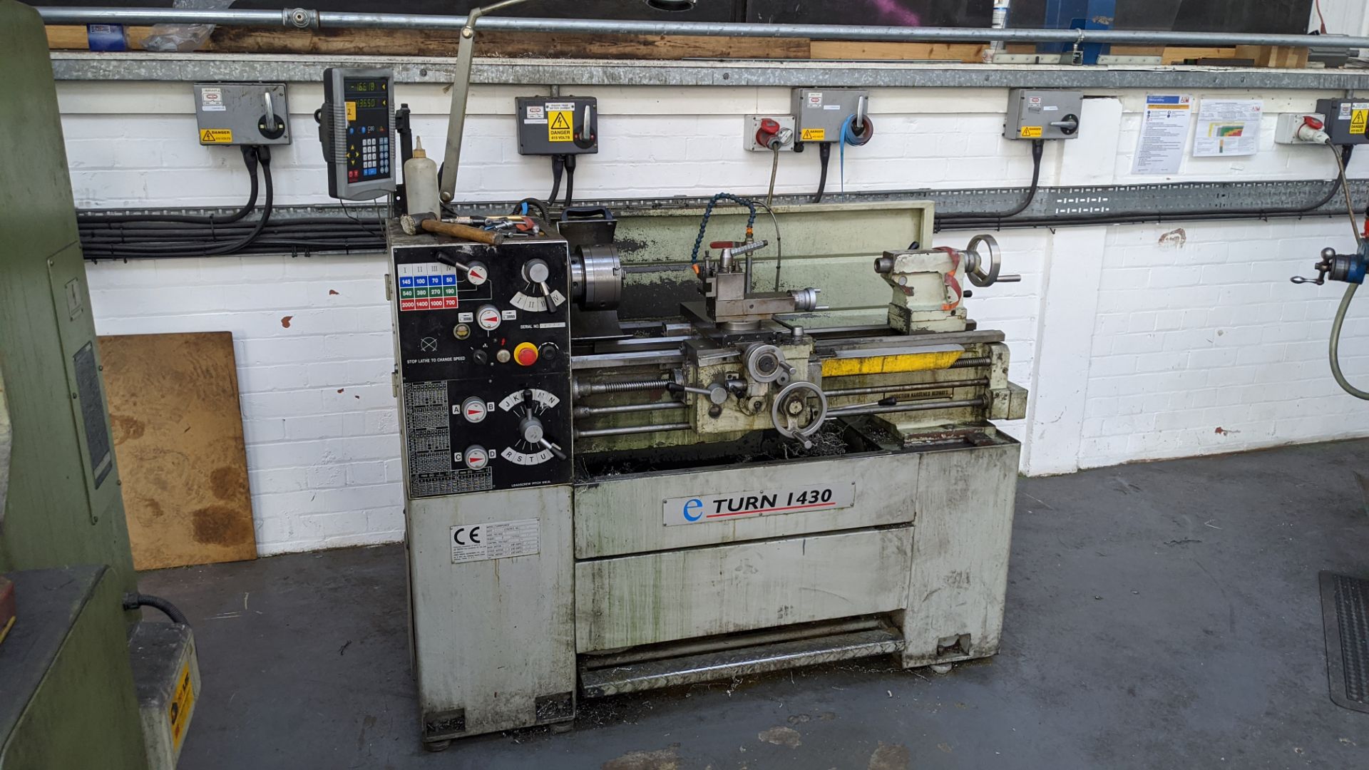 E-Turn 1430 Turnpower lathe with Newall C80 DRO